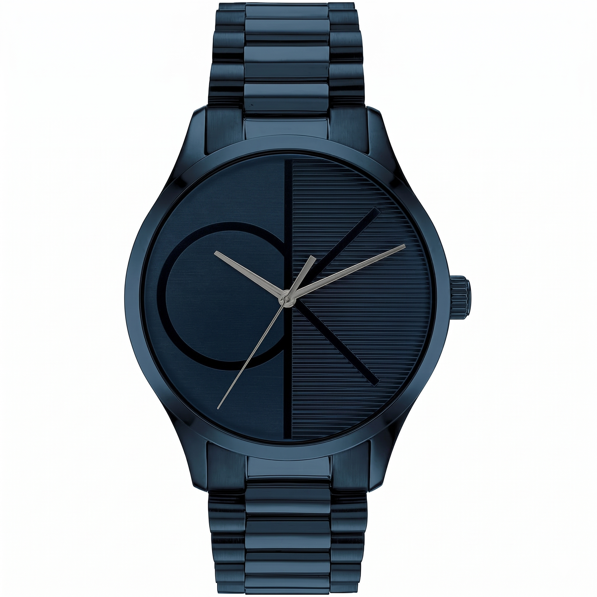 Calvin Klein 25200166 | Ck Iconic Unisex Quartz Blue Dial Analog Stainless Steel Watch