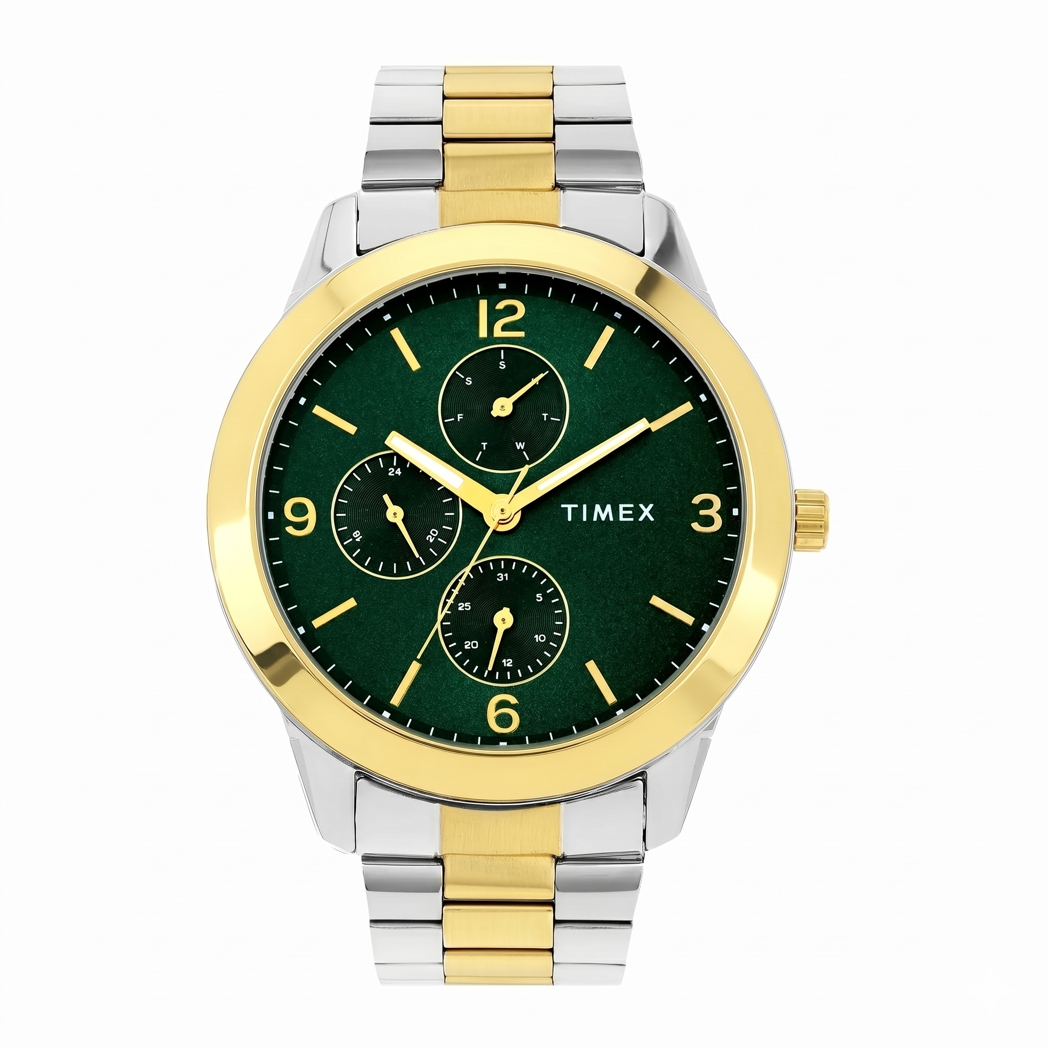 Timex TWEG18525 | TIMEX Men Green Round Dial Analog Watch