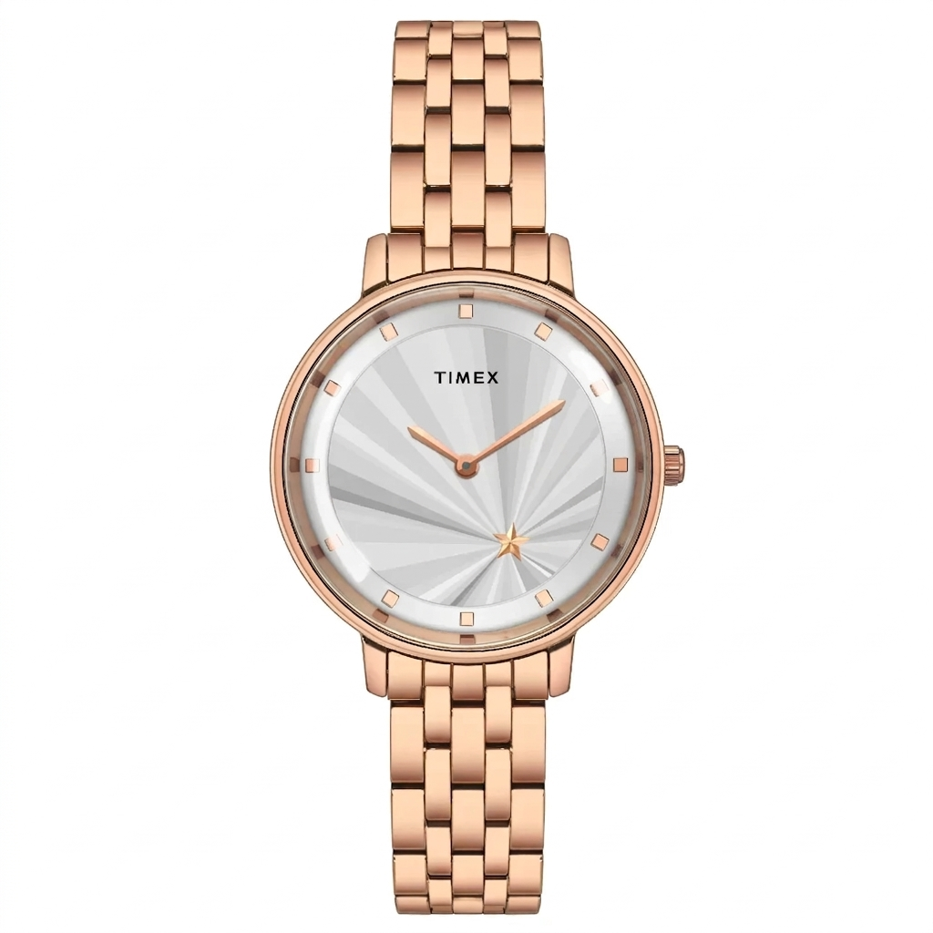 Timex TWEL19102 | Timex Cosmic Awe Women 2 Hands Round Dial Silver Watch