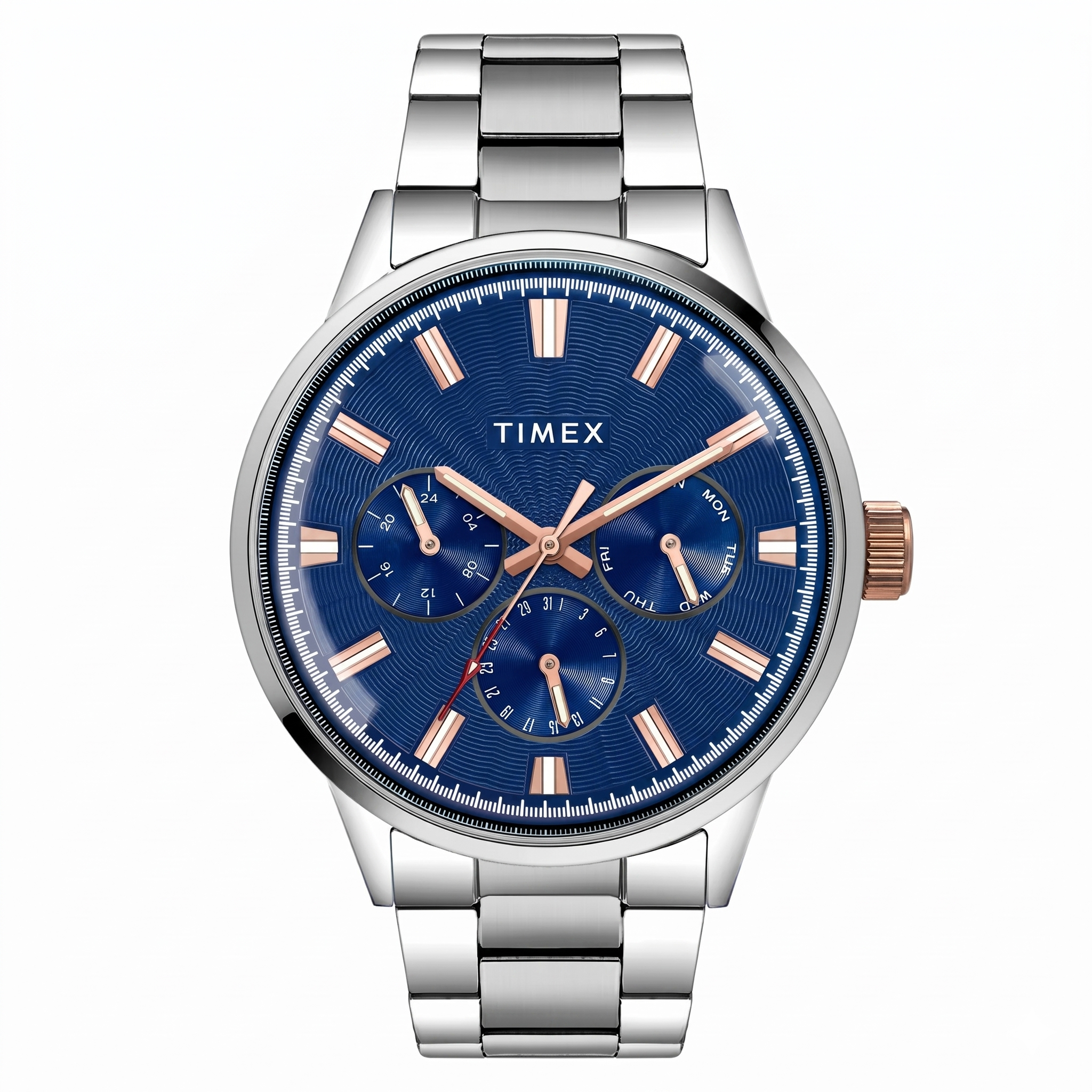 Timex TWEG19909 | Timex Fashion Men's Blue Dial Round Case Multifunction Function Watch