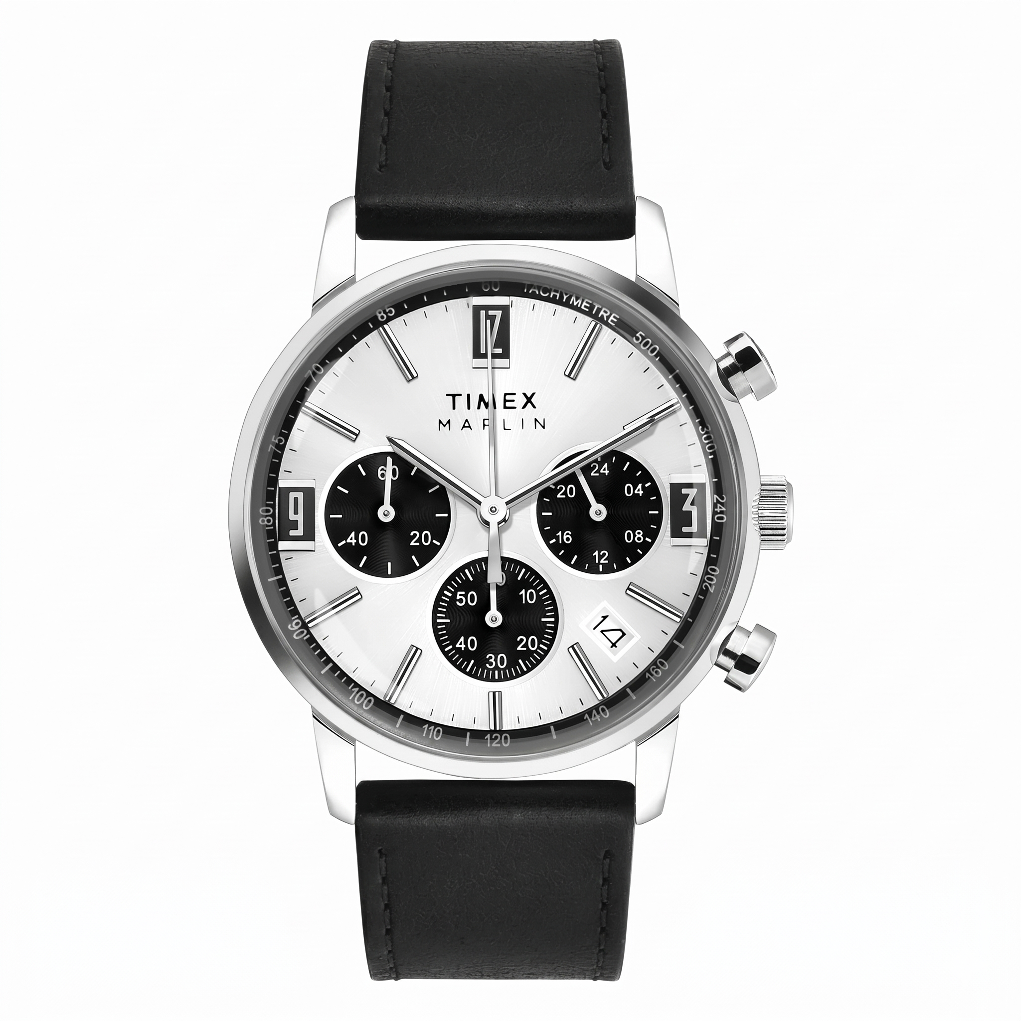 Timex TWEG26703 | TIMEX MARLIN Silver-Tone Round Dial Analog Men's Watch.