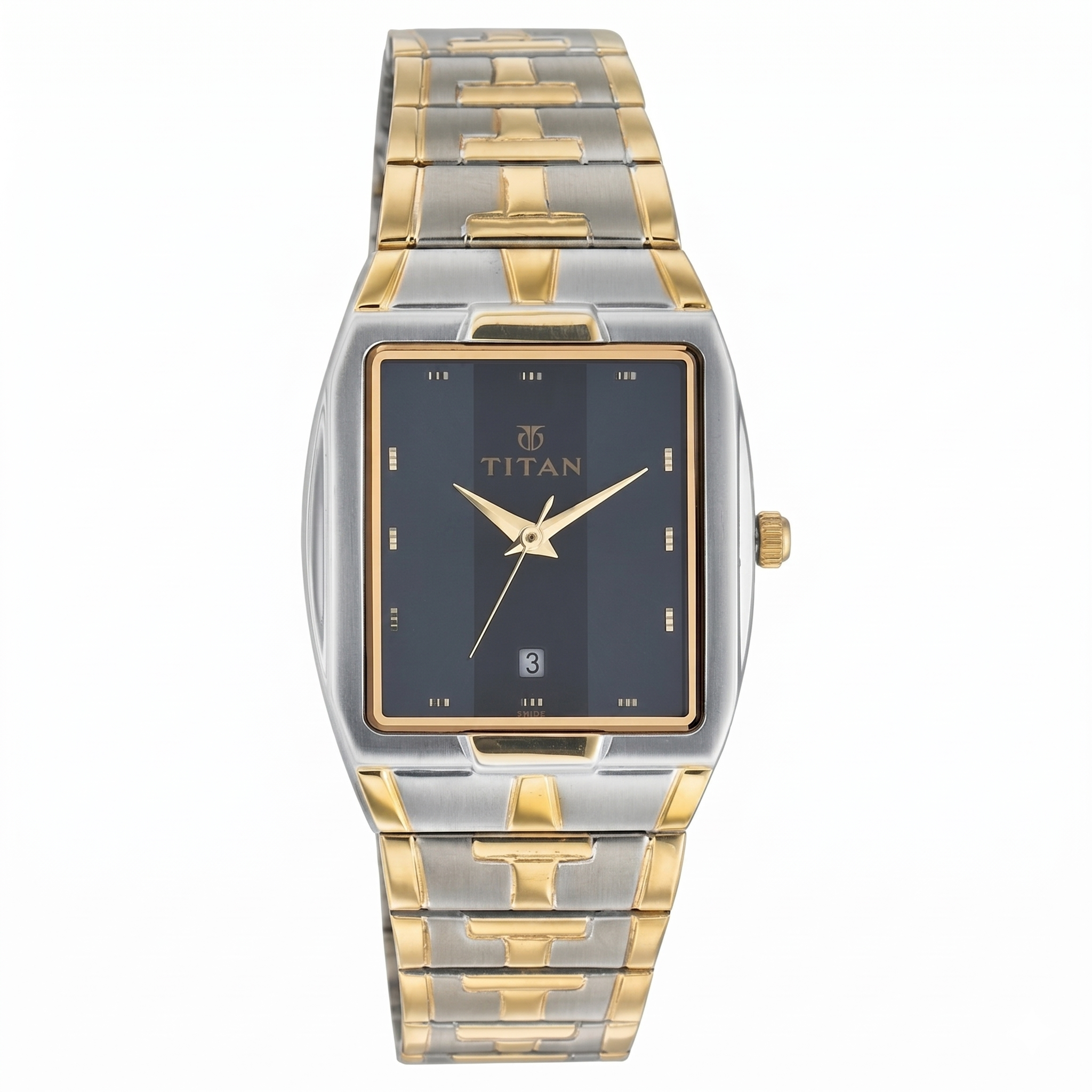 Titan 9153BM02 | Titan Quartz Analog with Date Black Dial Watch for Men