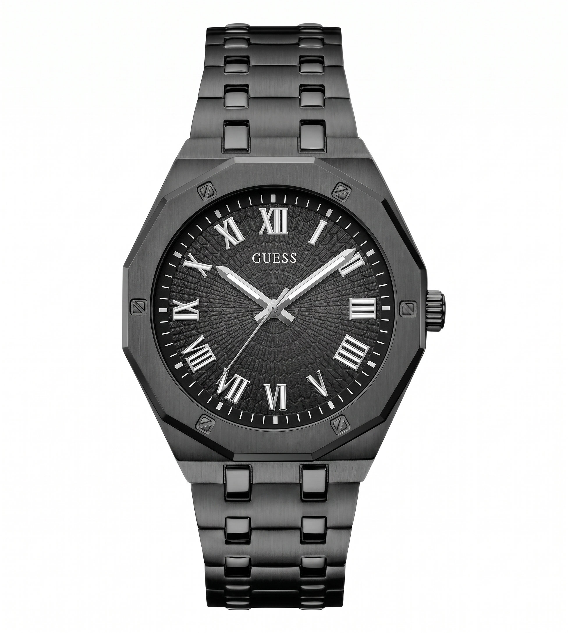 Guess GW0575G3 | Asset Men Quartz Black Dial Analog Stainless Steel Watch