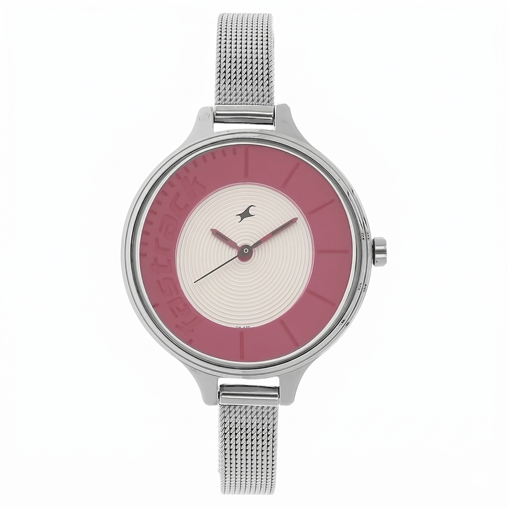 Fastrack NK6122SM01 | Fastrack Quartz Analog Bicolour Dial Stainless Steel Strap Watch for Girls