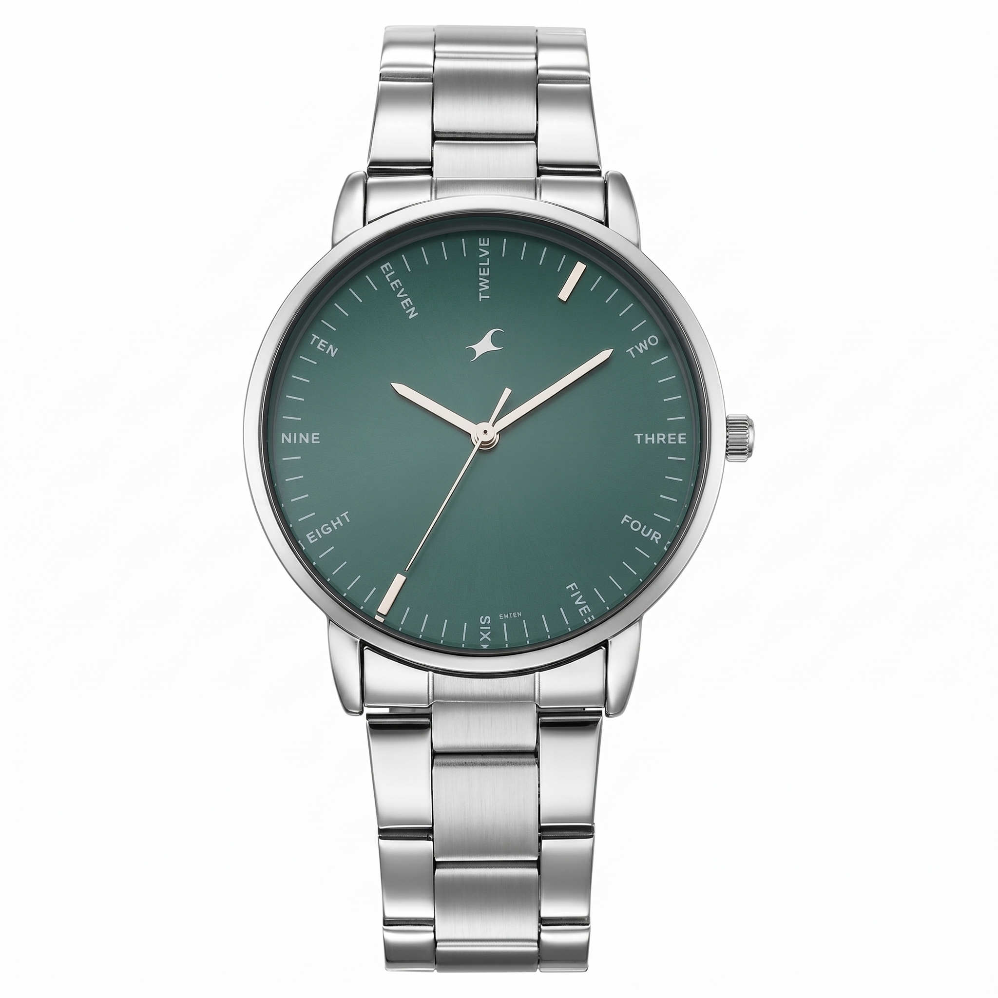 Fastrack 38159SM03 | Fastrack Stunners X Quartz Analog Green Dial Stainless Steel Strap Watch For Guys