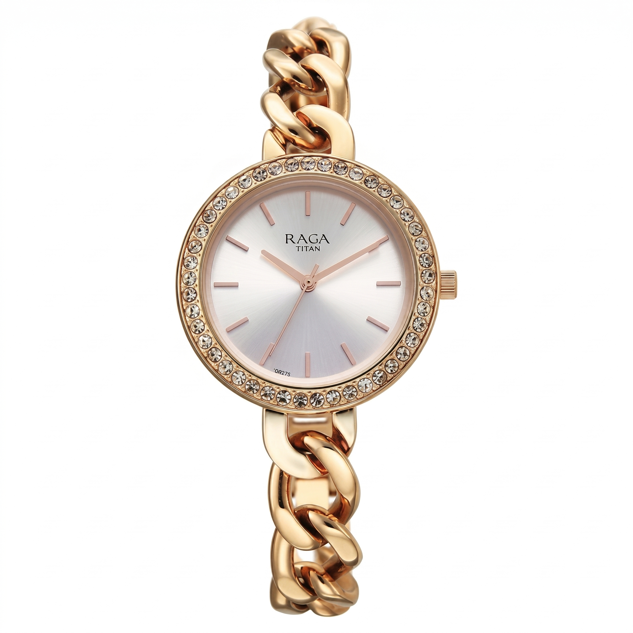Titan 95361WM01 | Titan Raga Showstopper Quartz Analog Silver Dial Metal Strap Watch For Women