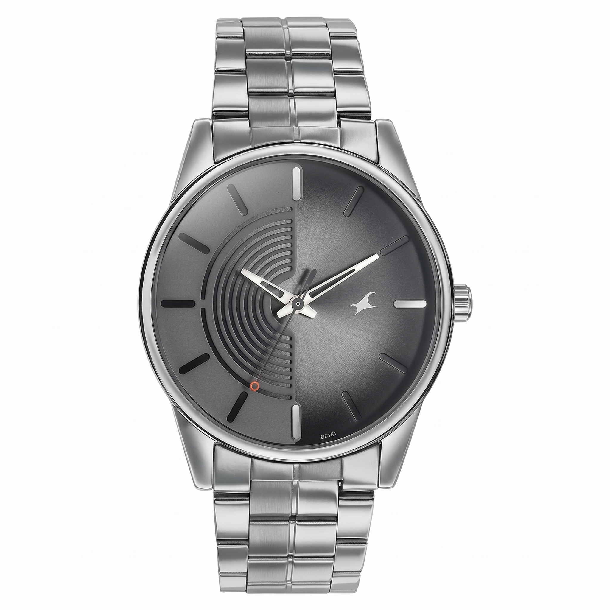 Fastrack 3305SM02 | Fastrack Stunners Quartz Analog Grey Dial Stainless Steel Strap Watch for Guys