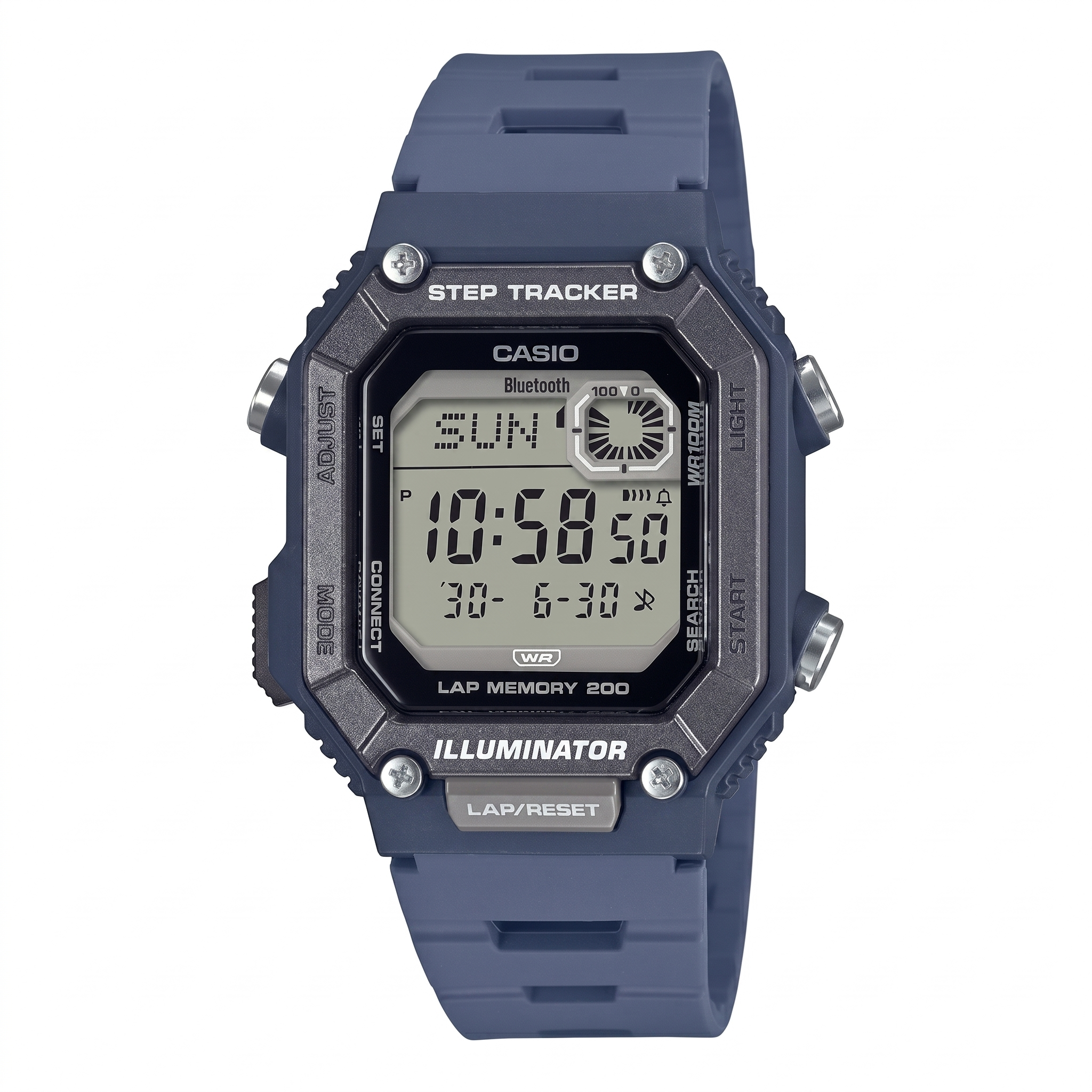 Casio D353 | Casio Youth WS-B1000-2AVDF Bluetooth Digital Blue Dial Men