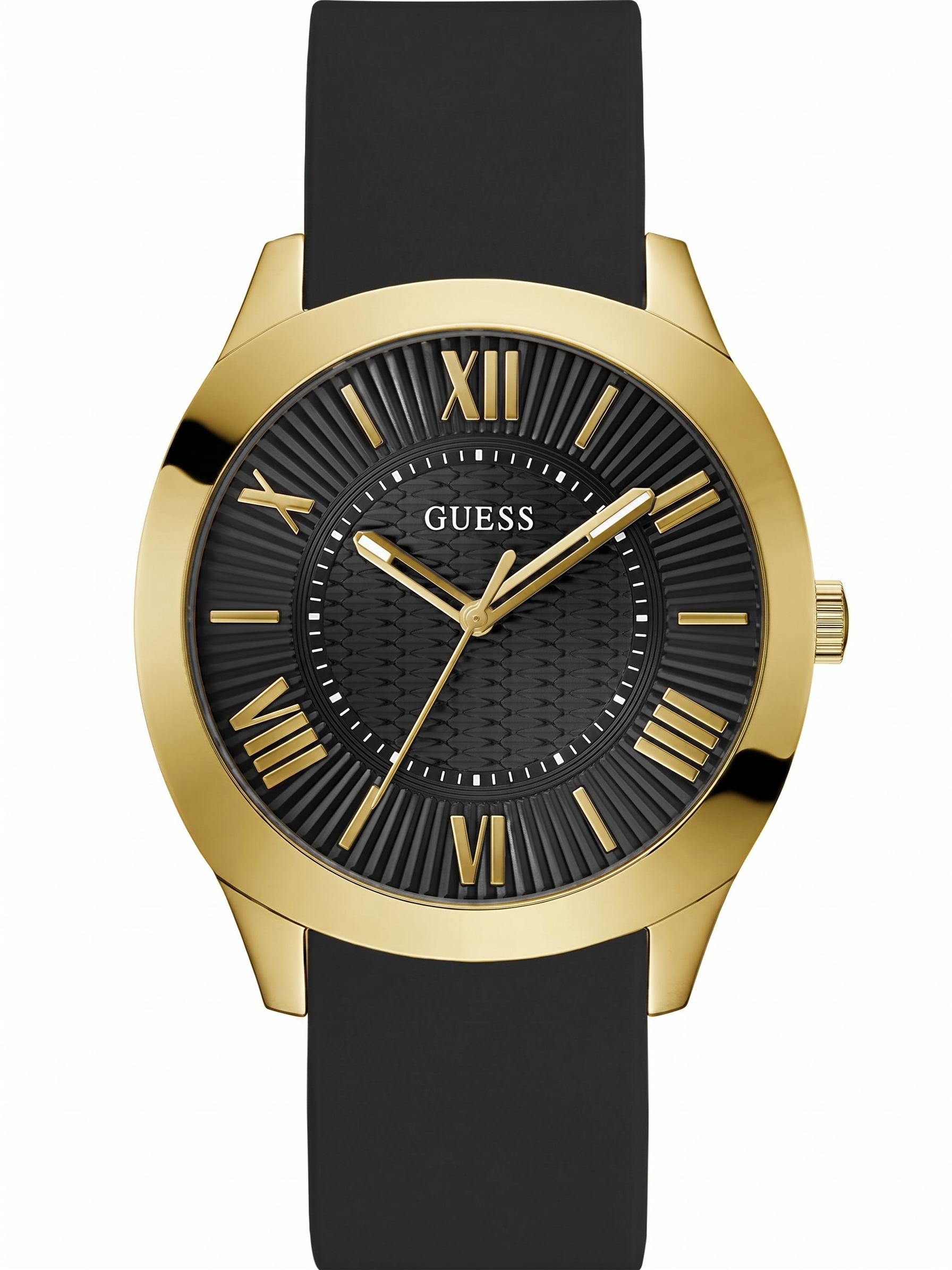 Guess GW0728G2 | Guess Arc Black Round Dial Quartz Analog Men Watch.