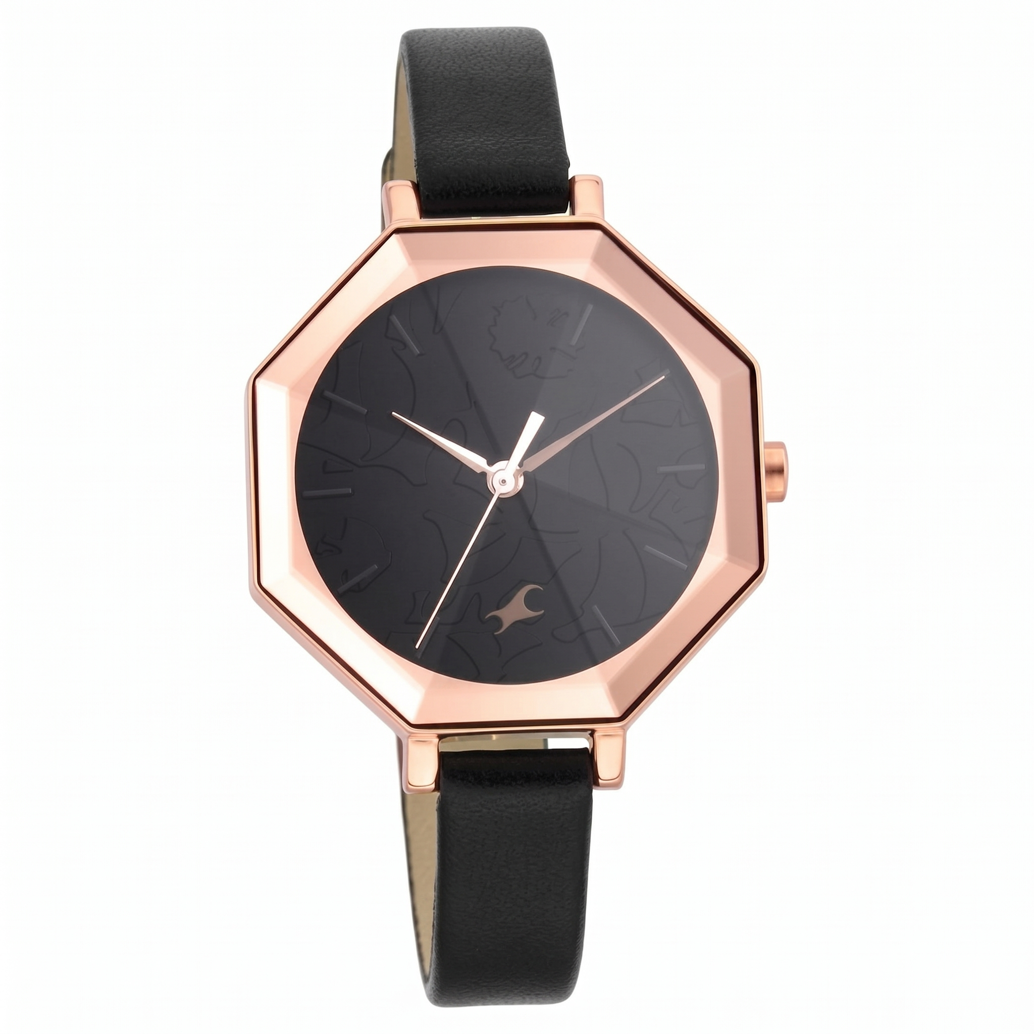 Fastrack 6226WL01 | Fastrack Paint Me Quartz Analog Black Dial Leather Strap Watch for Girls