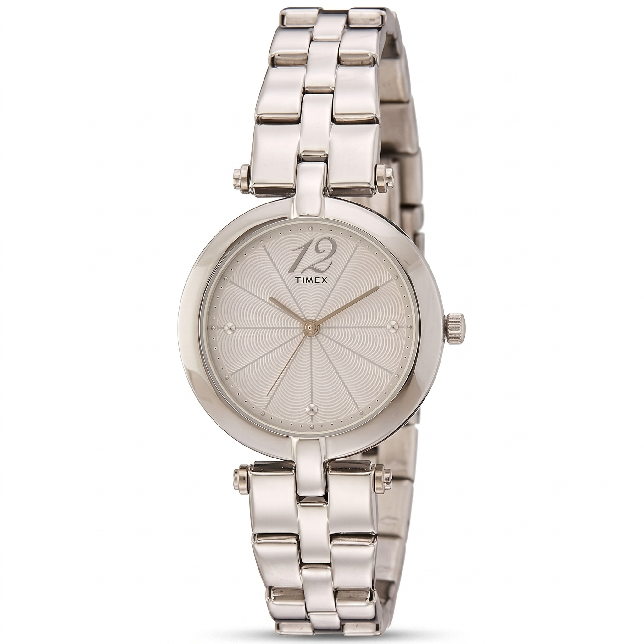 Timex TW000Z202 | TIMEX Analog Silver Dial Women's Watch.