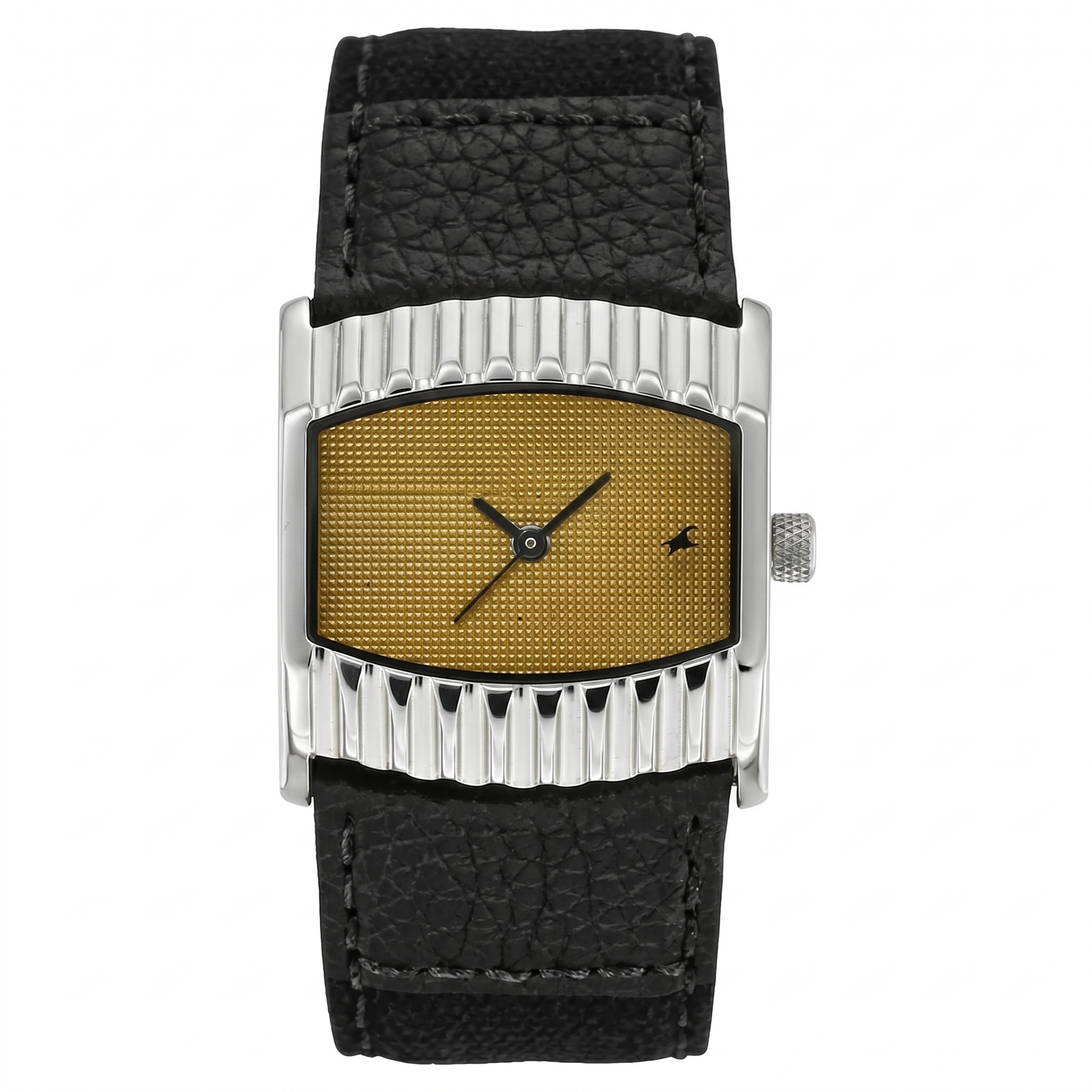Fastrack 6055SL02 | Fastrack Quartz Analog Yellow Dial Leather Strap Watch for Girls