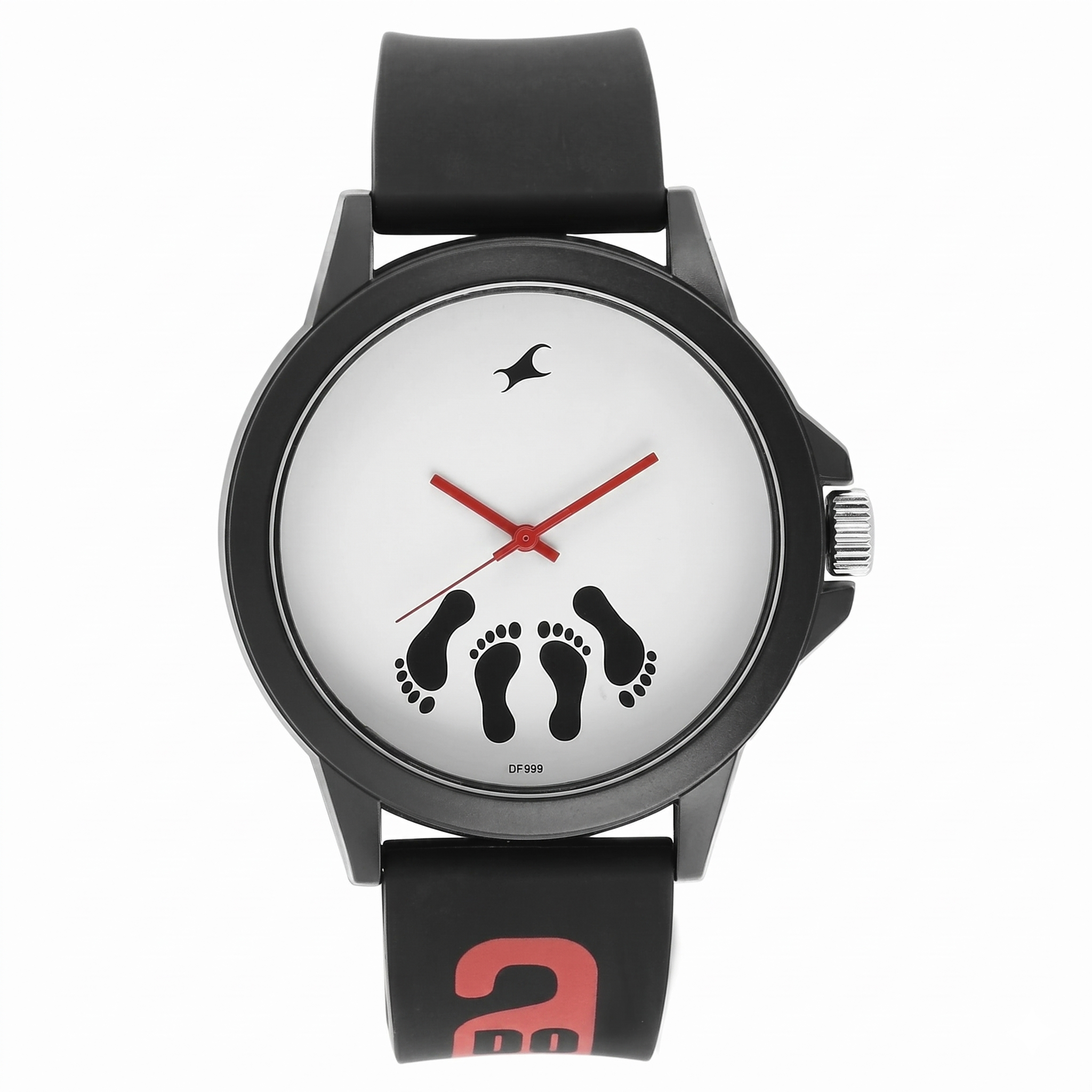 Fastrack 38024PP07J | Fastrack Tees Quartz Analog White Dial Silicone Strap Unisex Watch