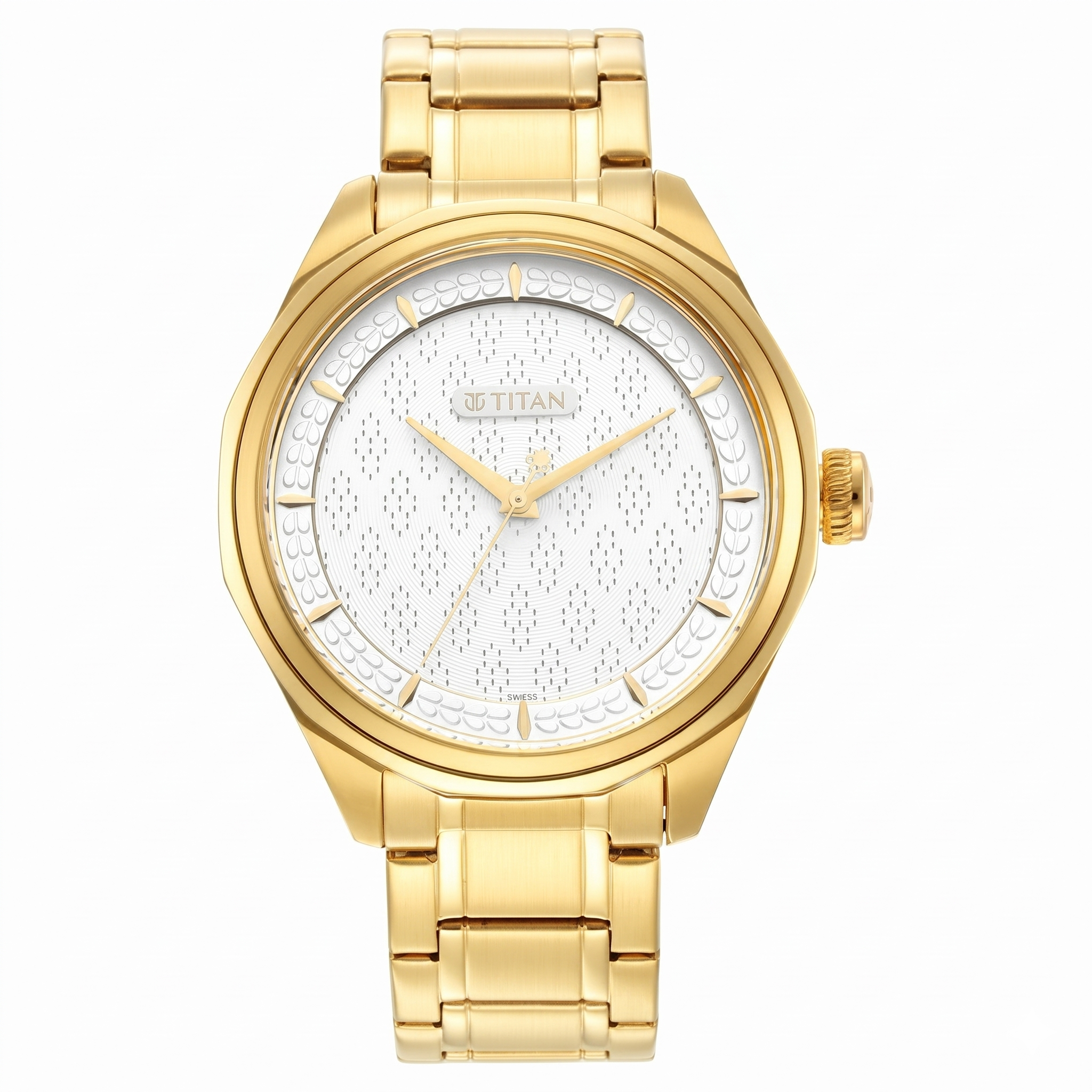 Titan 1829YM02F | Titan Wedding White Dial Analog with Date Stainless Steel Strap watch for Men