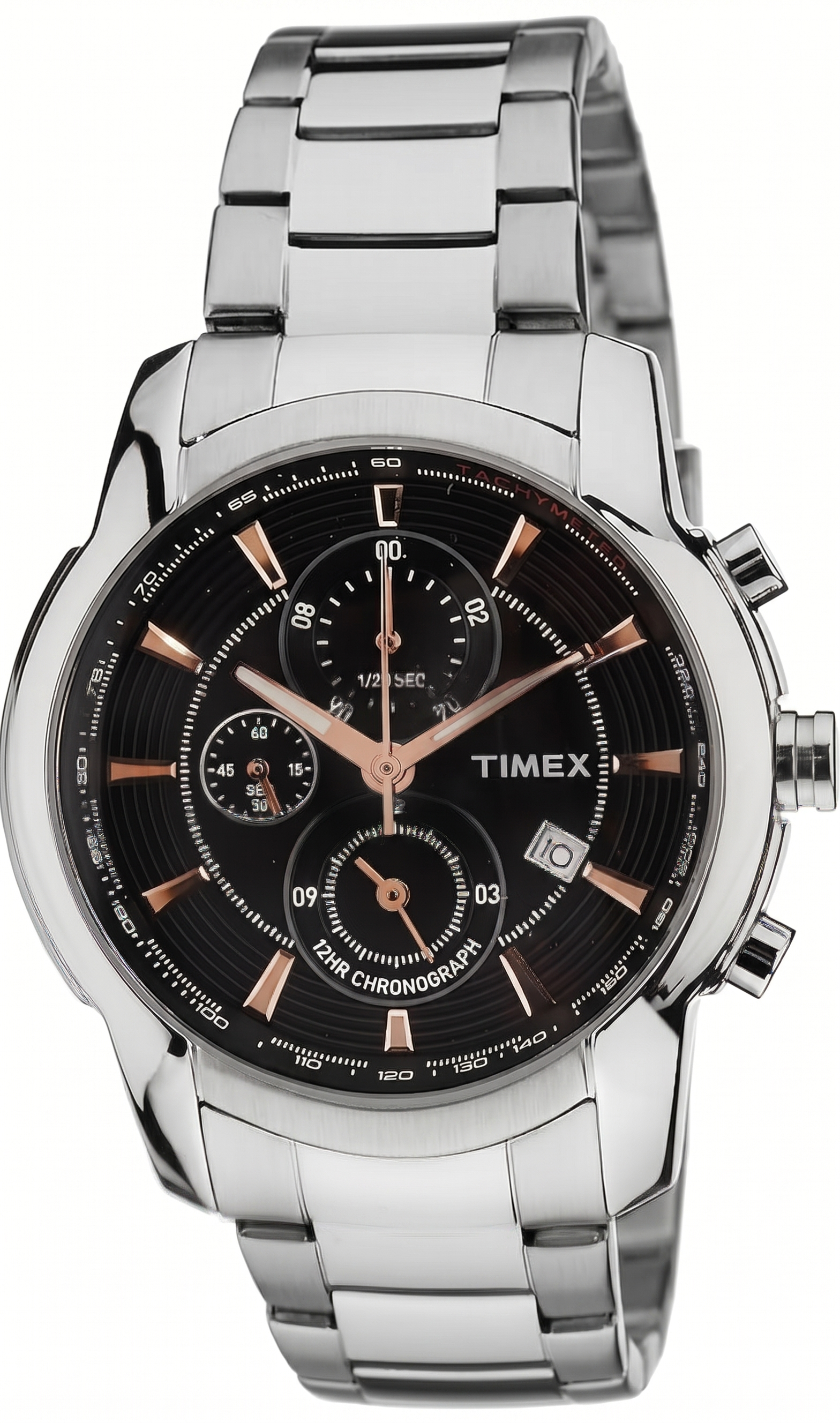 Timex TW000Y502 | Timex E-Class Analog Black Dial Men's Watch