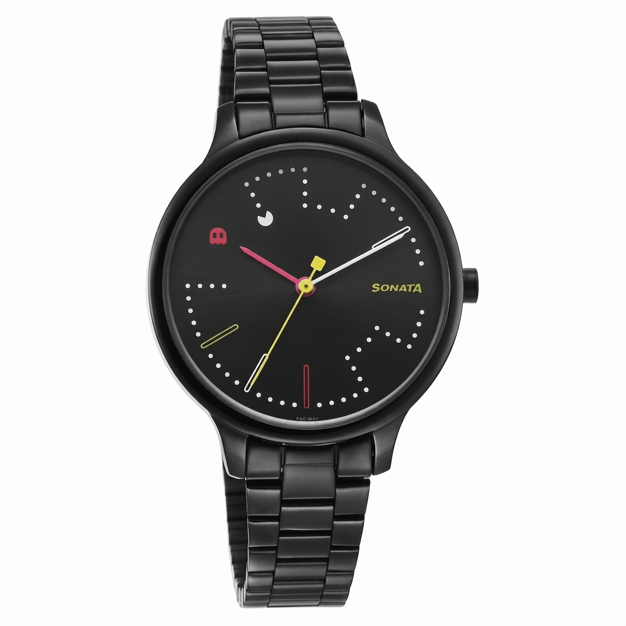 Sonata 87050NM02 | Sonata Play Black Dial Watch for Women