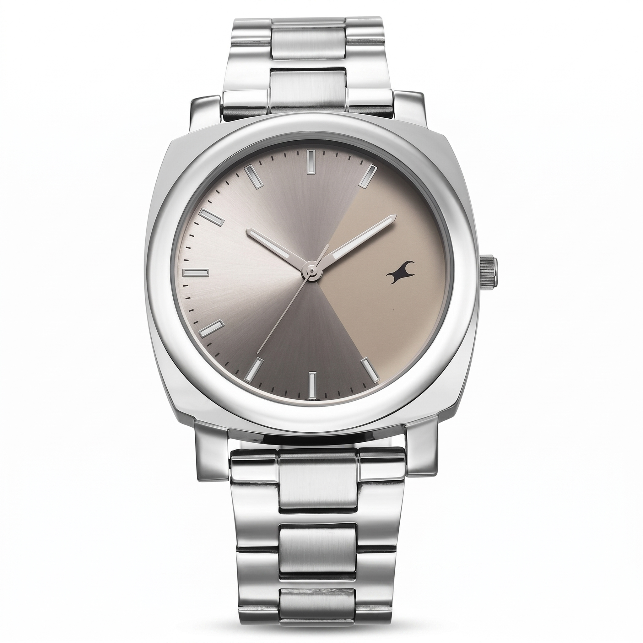 Fastrack 3164SM02 | Fastrack Stunners X Quartz Analog Grey Dial Stainless Steel Strap Watch For Guys