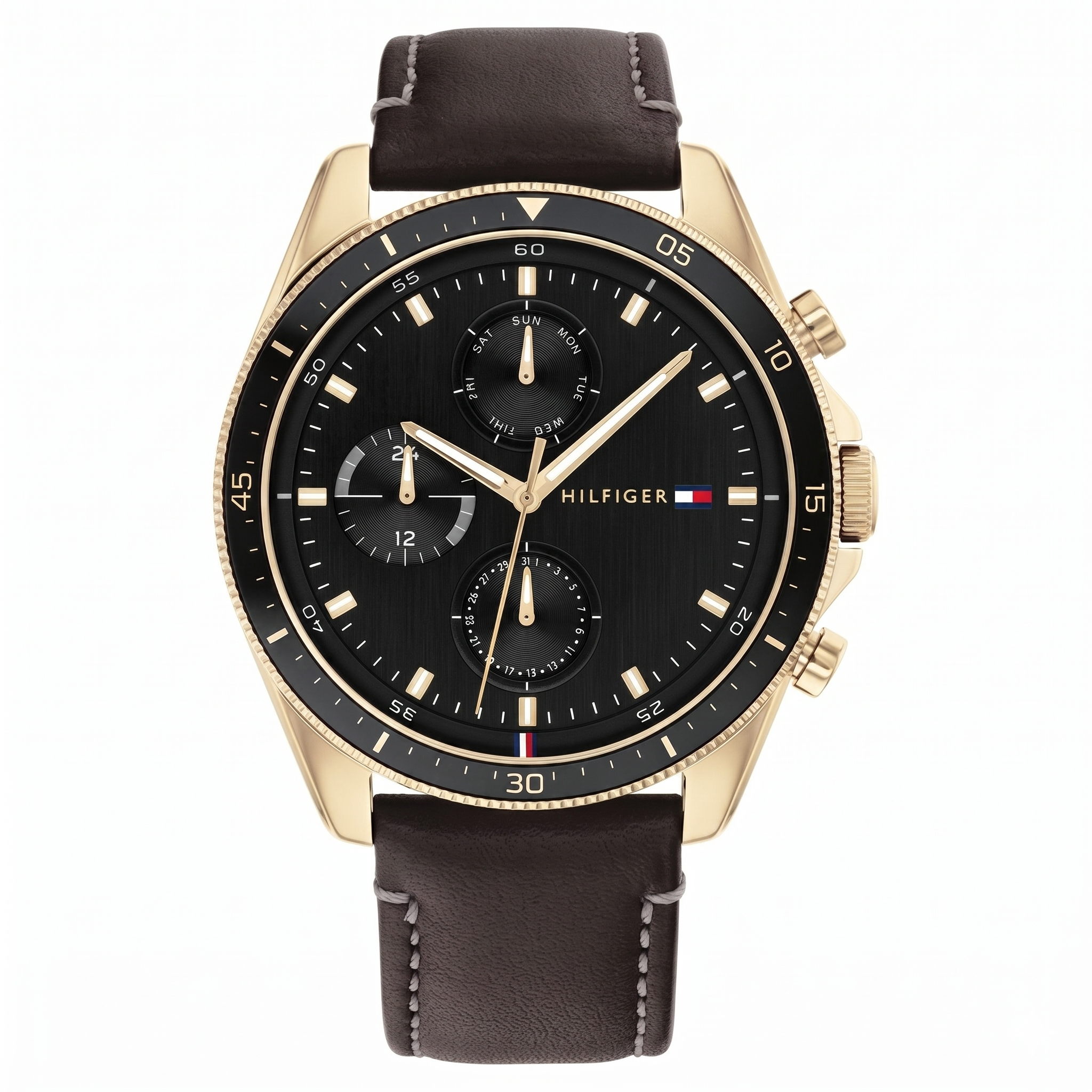 Tommy Hilfiger NETH1791836W | Tommy Hilfiger Black Dial Quartz Multifunction Watch for Men