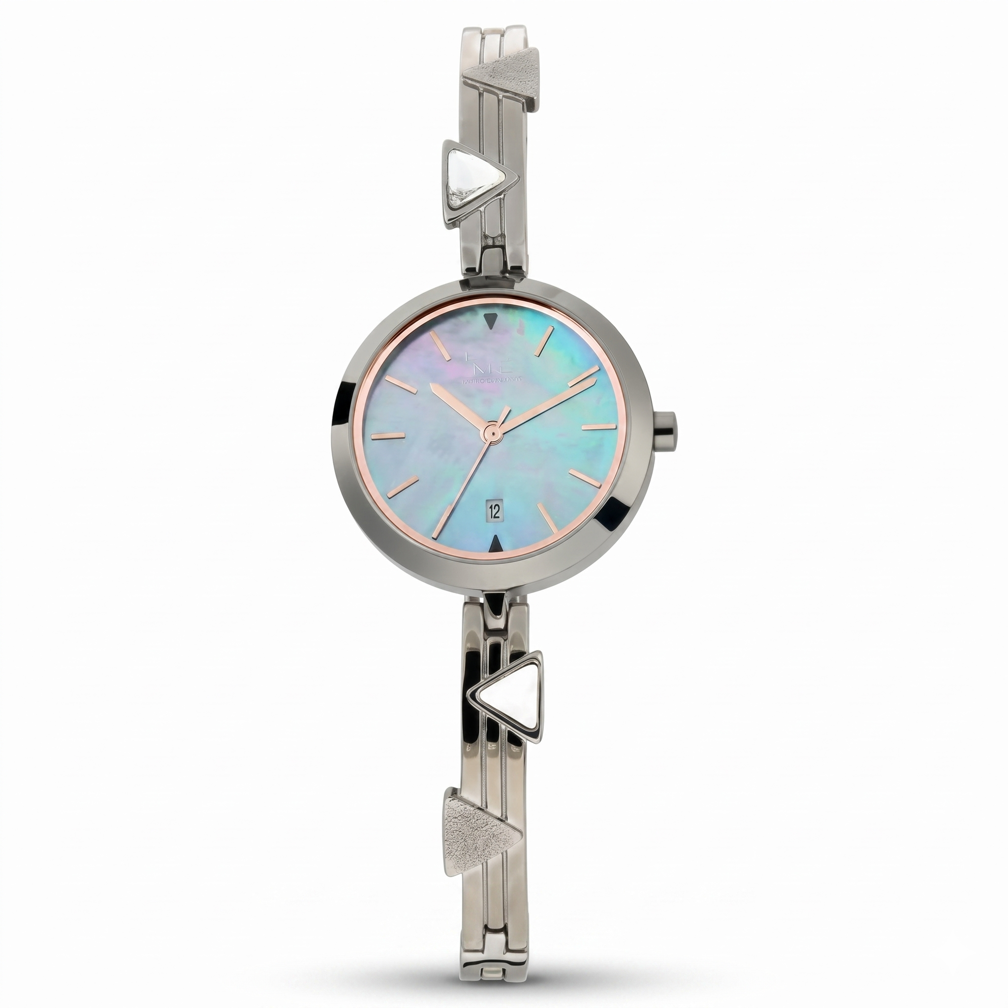 Titan 2606QM01 | Titan Raga Viva Mother of Pearl Dial Analog with Date Metal Strap Watch for Women