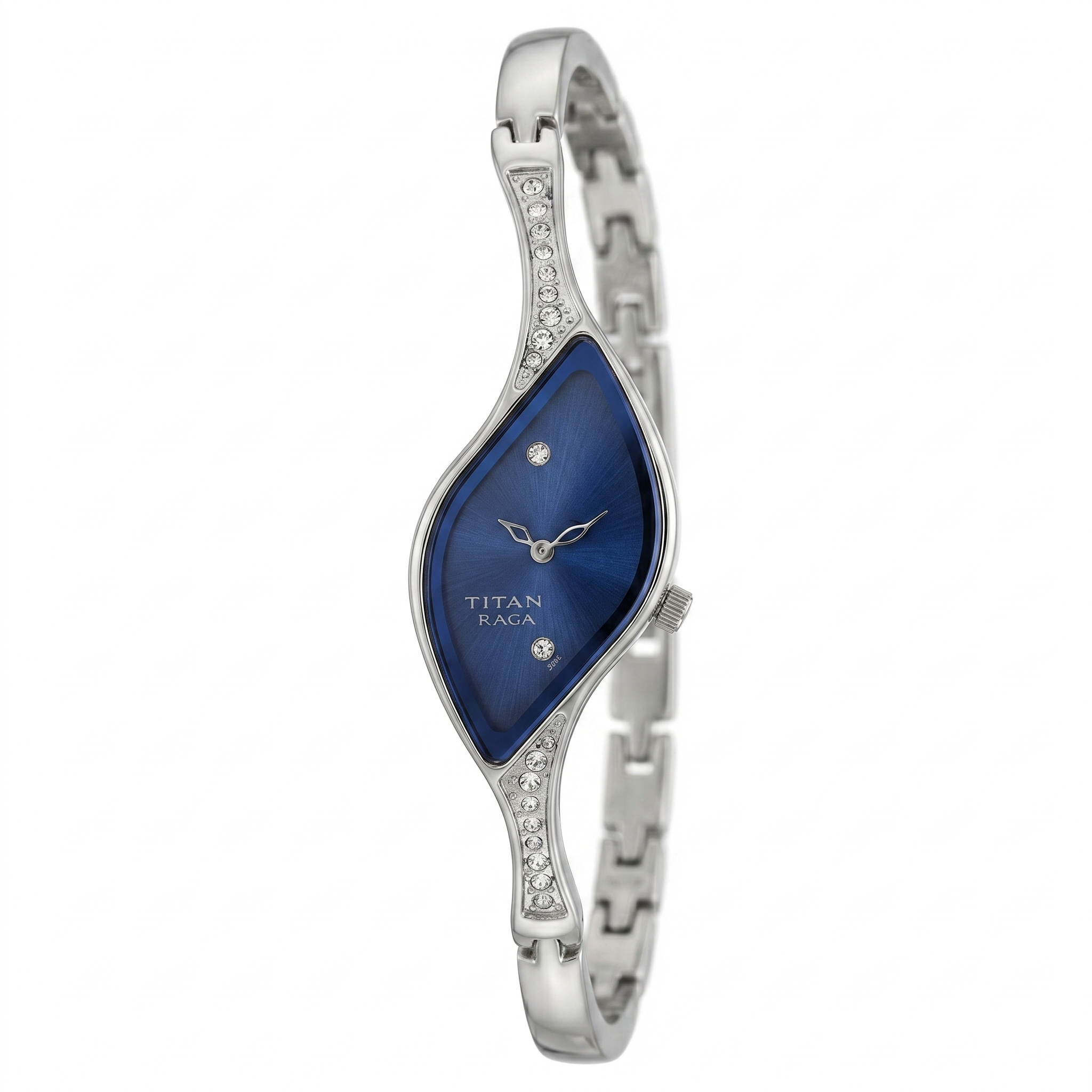 Titan 9710SM01 | Titan Raga Blue Dial Quartz Analog Metal Strap watch for Women
