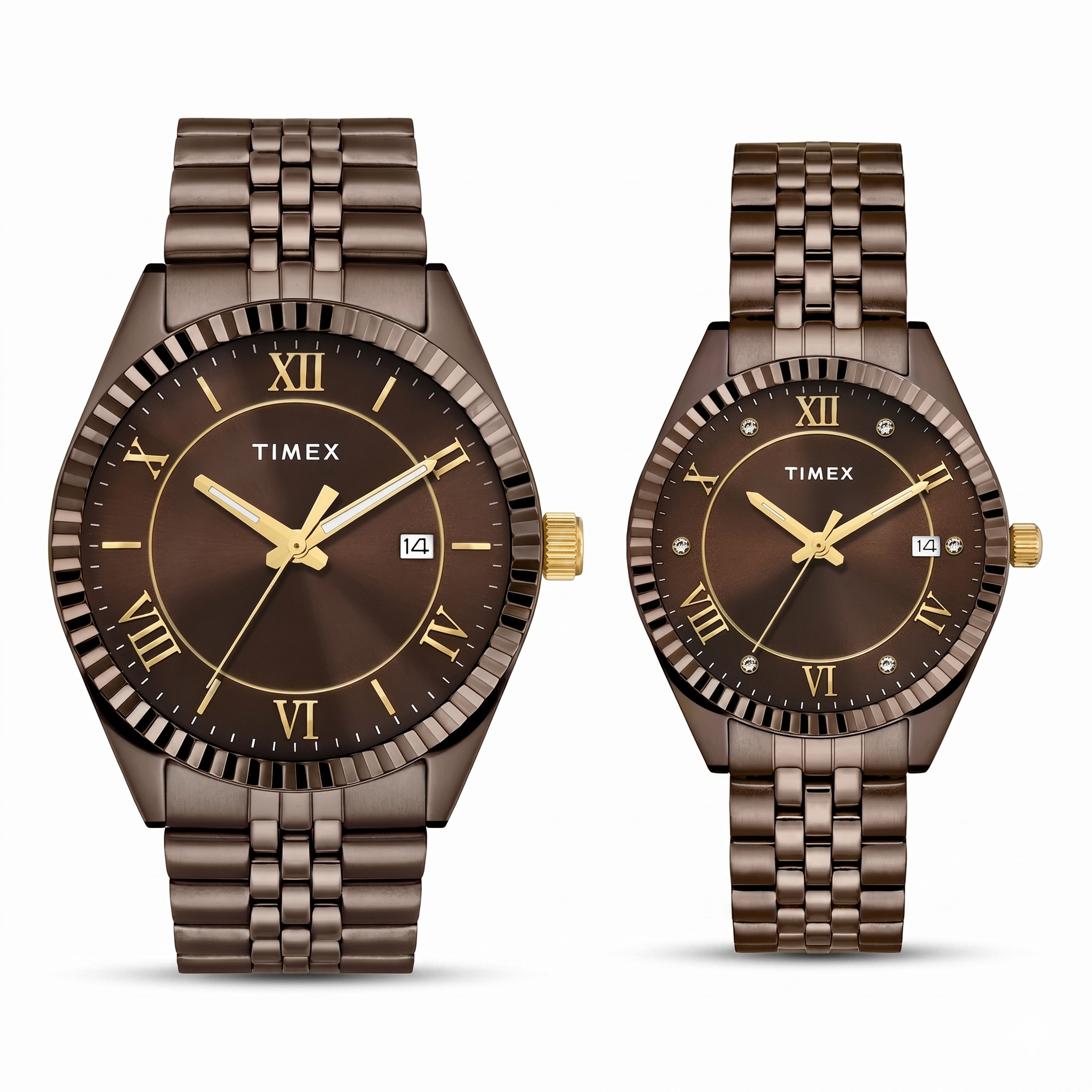 Timex TW00PR344 | TIMEX Trendline Brown Round Dial Analog