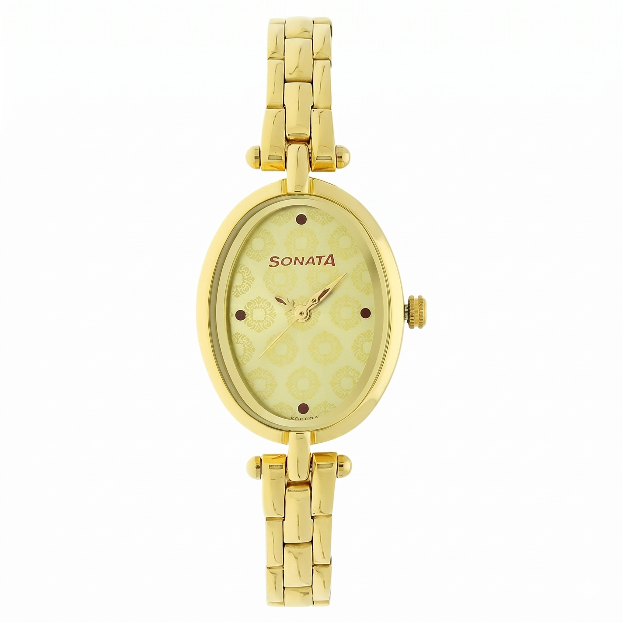 Sonata 8148YM01 | Sonata Wedding Champagne Dial Women Watch With Stainless Steel Strap