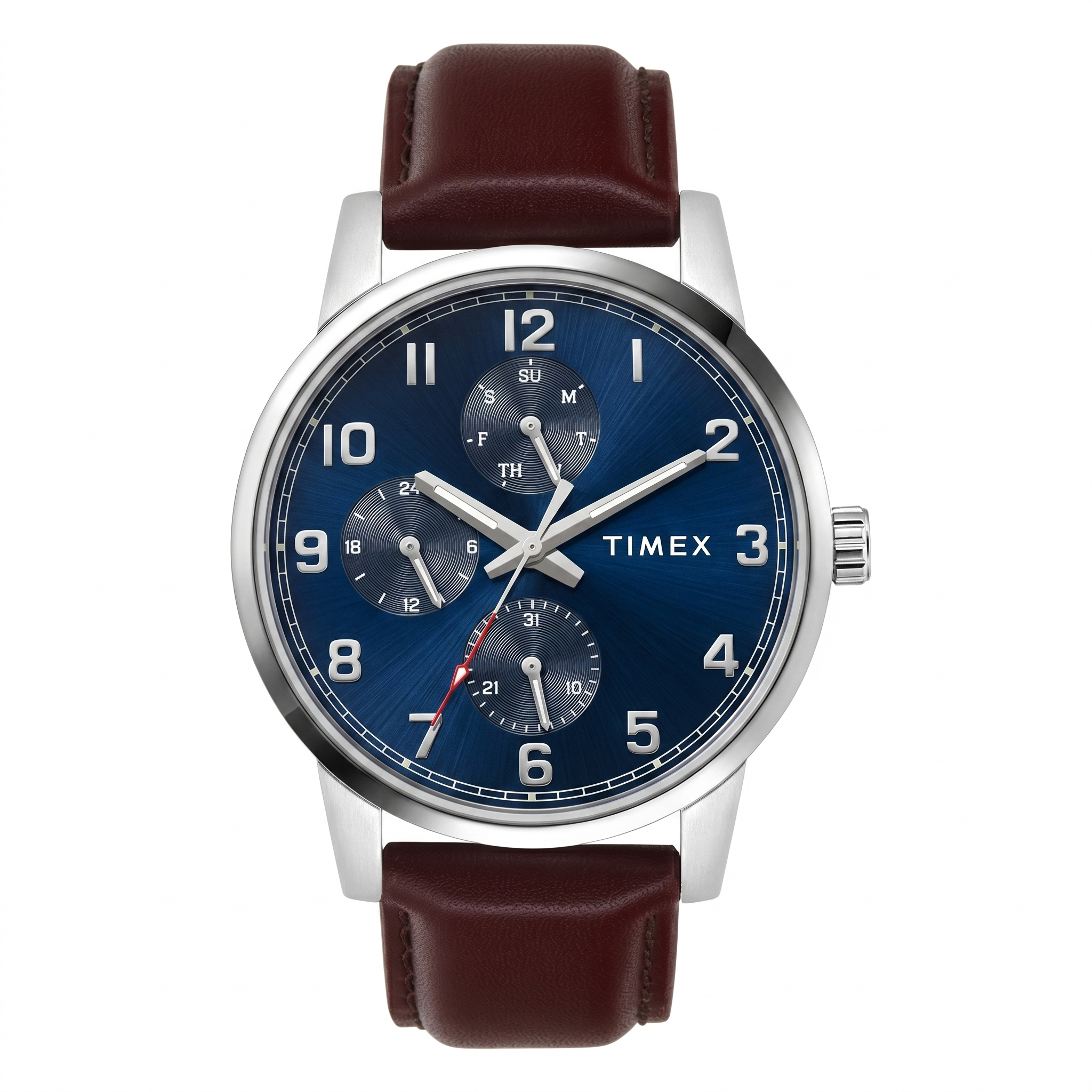 Timex TWEG18906 | TIMEX Blue Round Dial Analog Men's Watch.