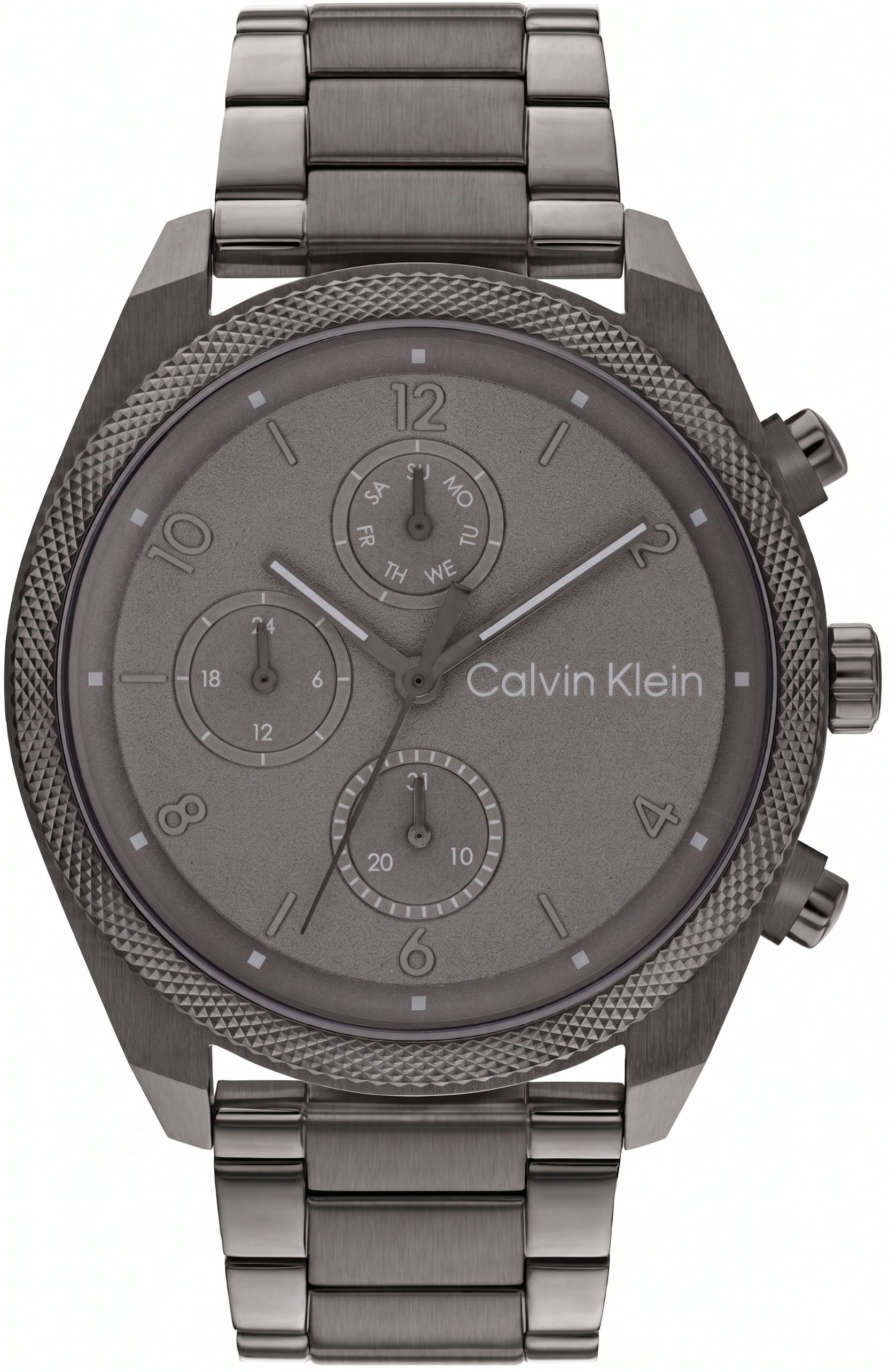 Calvin Klein 25200462 | Impact Men Quartz Grey Dial Chronograph Stainless Steel Watch