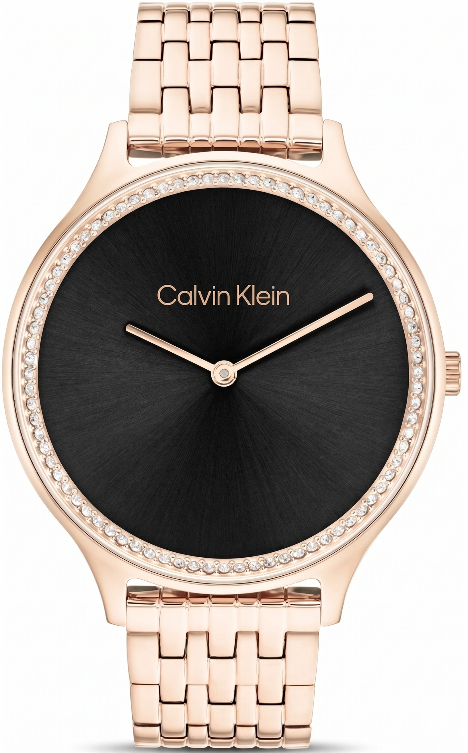 Calvin Klein 25100003 | Timeless Women Quartz Black Dial Analog Stainless Steel Watch