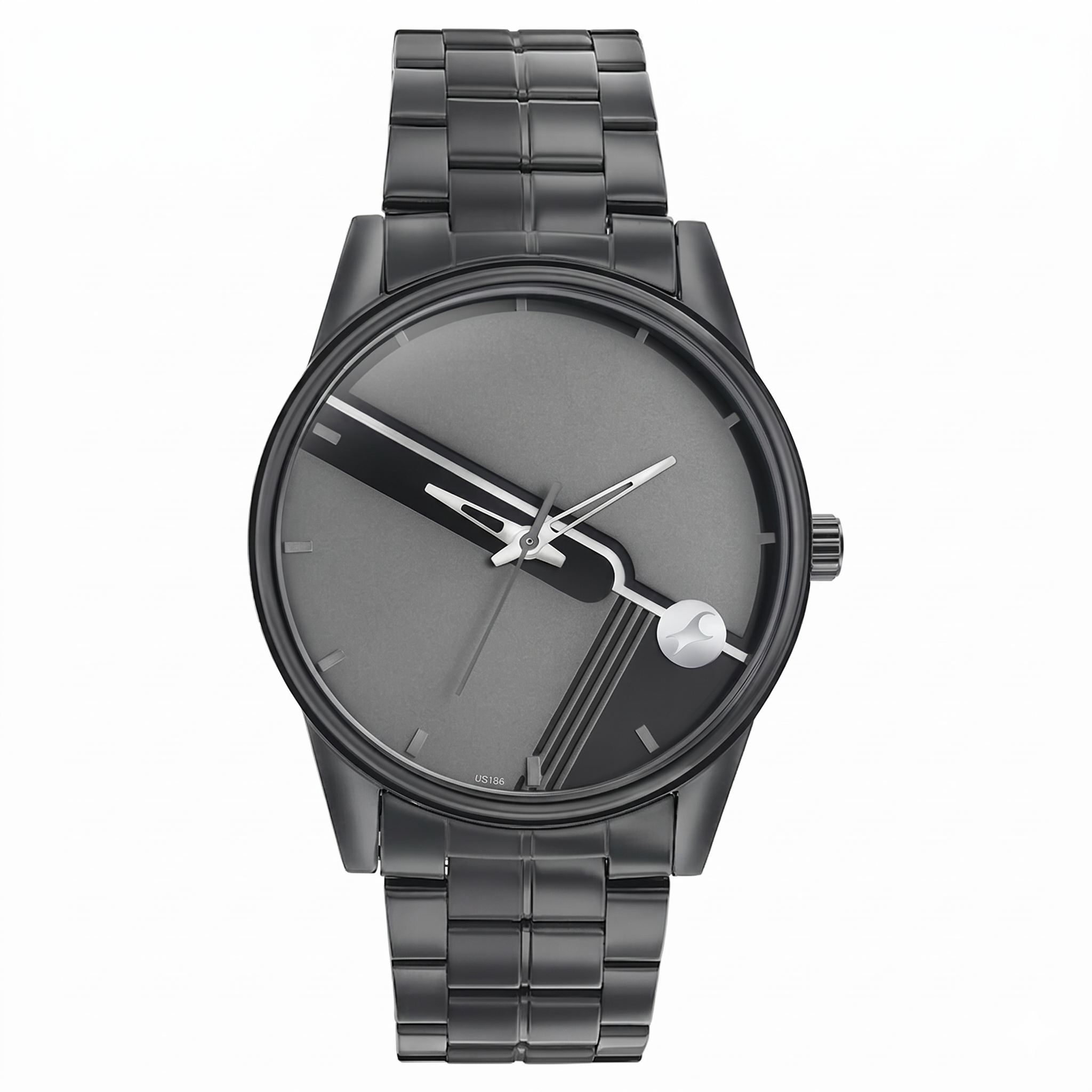 Fastrack 3305NM02 | Fastrack Stunners Quartz Analog Grey Dial Stainless Steel Strap Watch for Guys