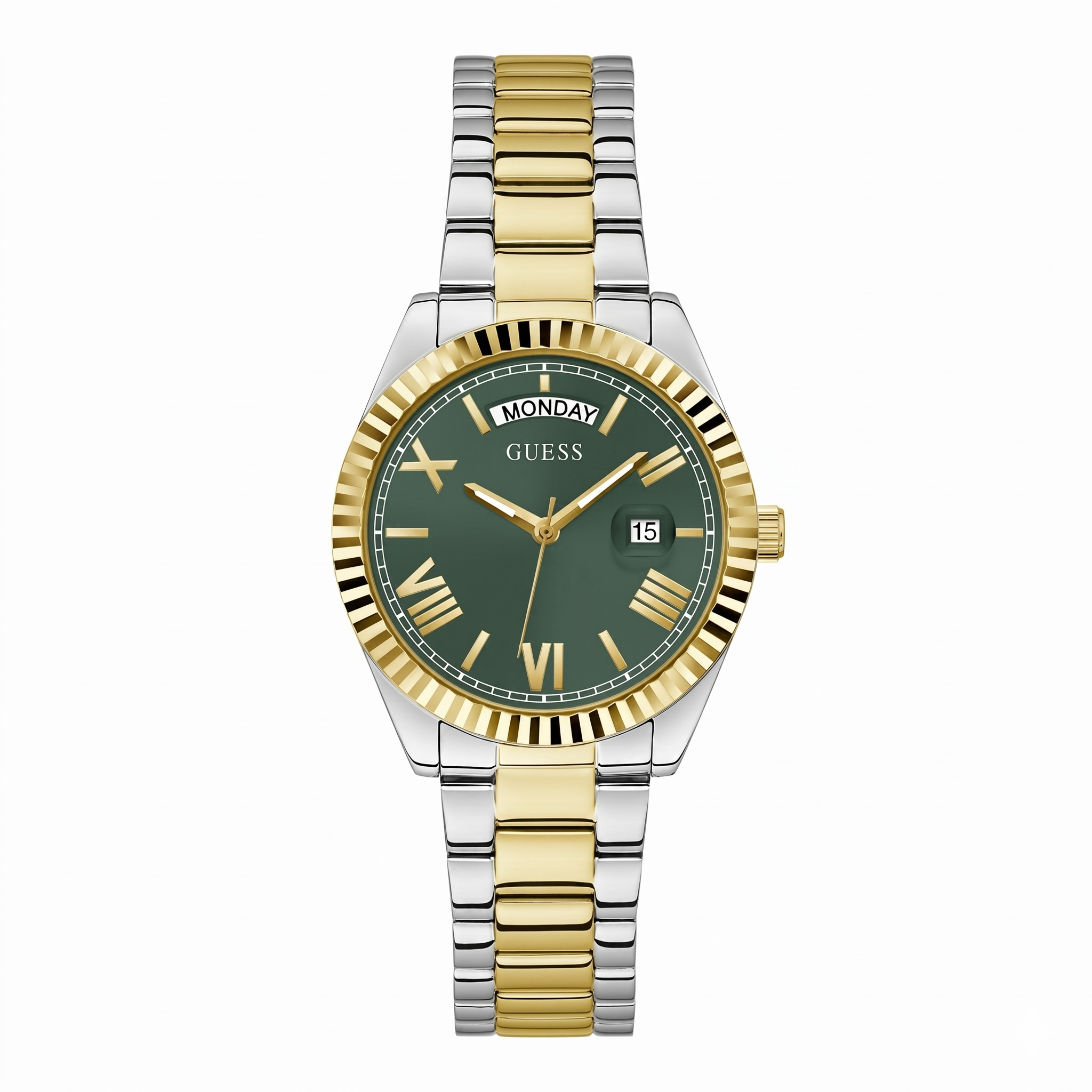 Guess GW0308L5 | Gd Luna Women Quartz Green Dial Analog Stainless Steel