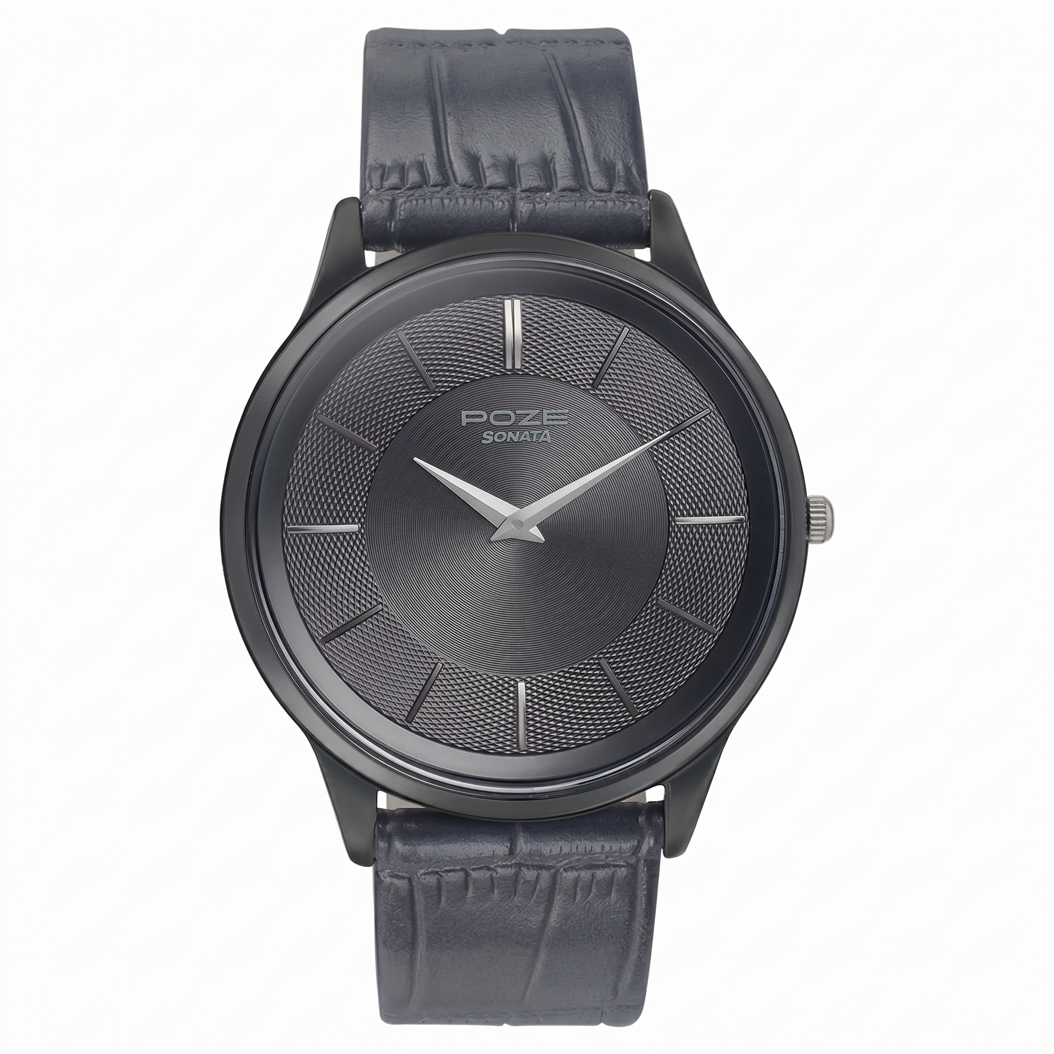 Sonata SP70005KL02 | Poze by Sonata Quartz Analog Black Dial Leather Strap Watch for Men