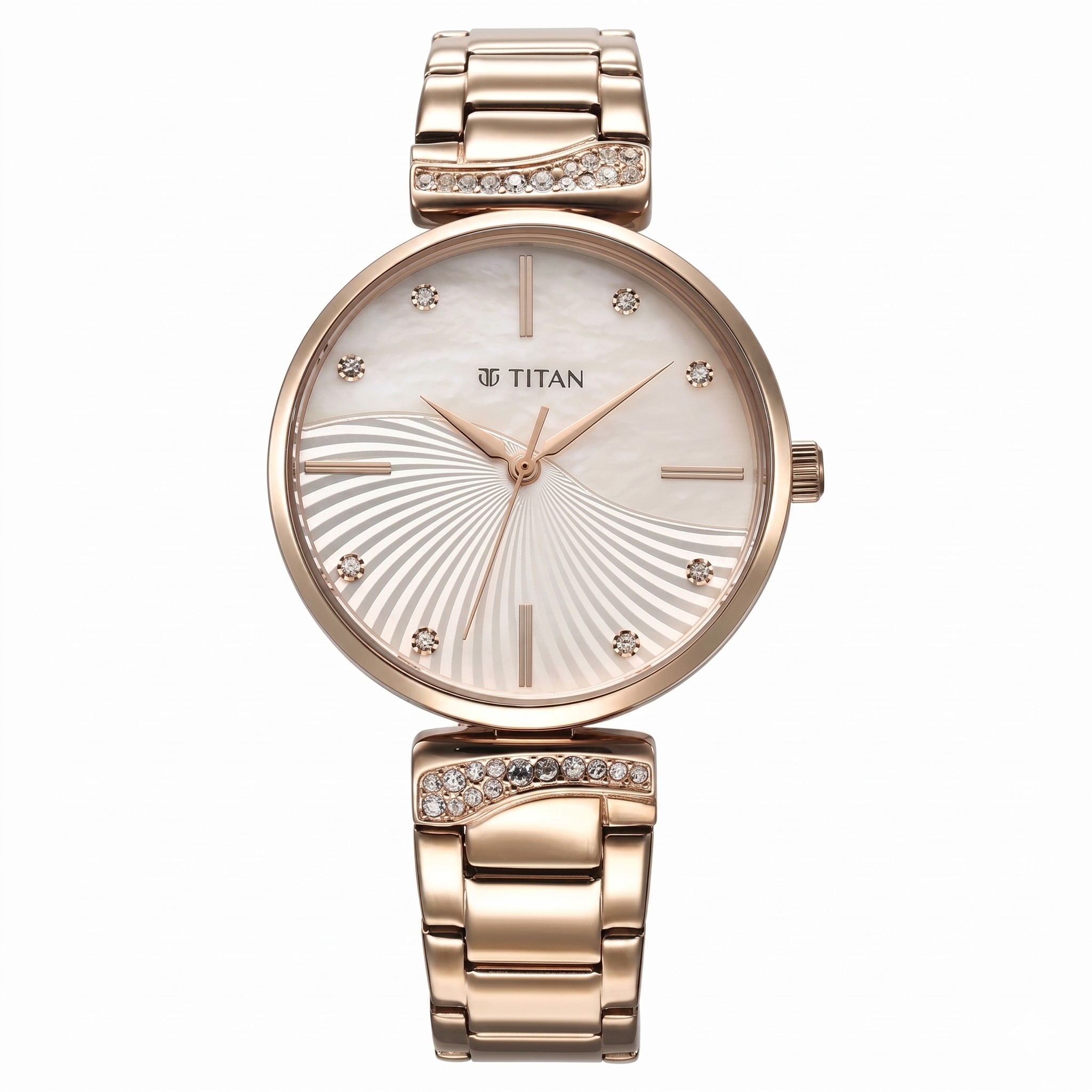 Titan 95237WM02 | Titan Purple Style Up Quartz Analog Mother Of Pearl Dial Stainless Steel Strap Watch for Women