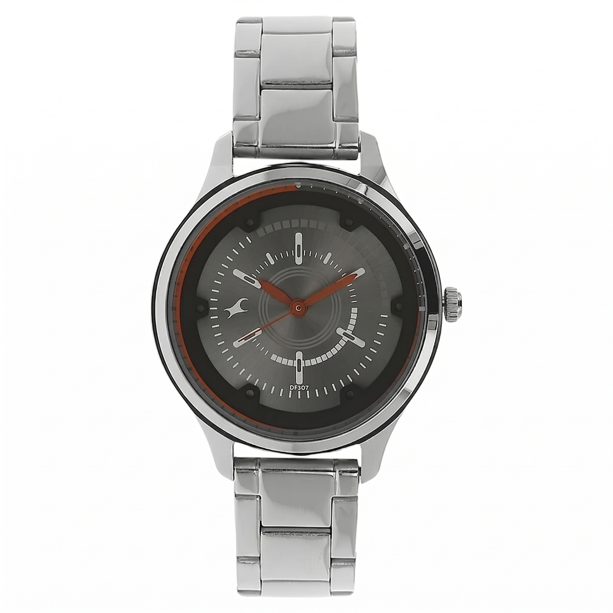 Fastrack 6138SM01 | Fastrack Quartz Analog Grey Dial Metal Strap Watch for Girls
