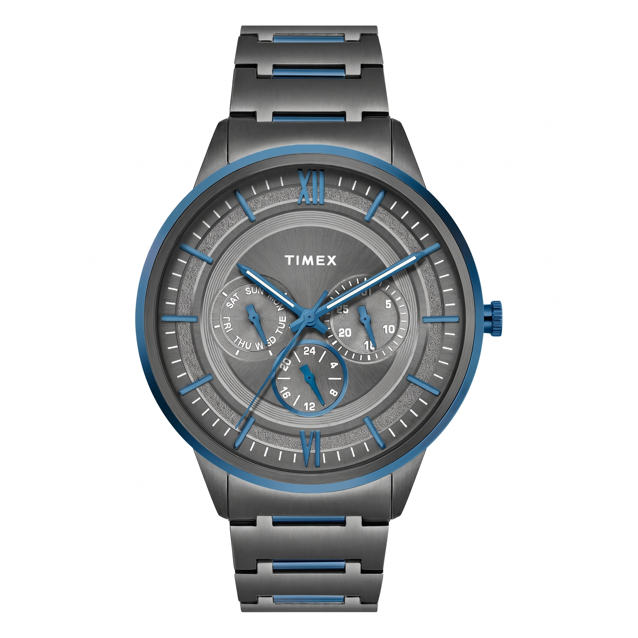 Timex TWEG28003 | TIMEX Round Grey Dial Analog Men's Watch.