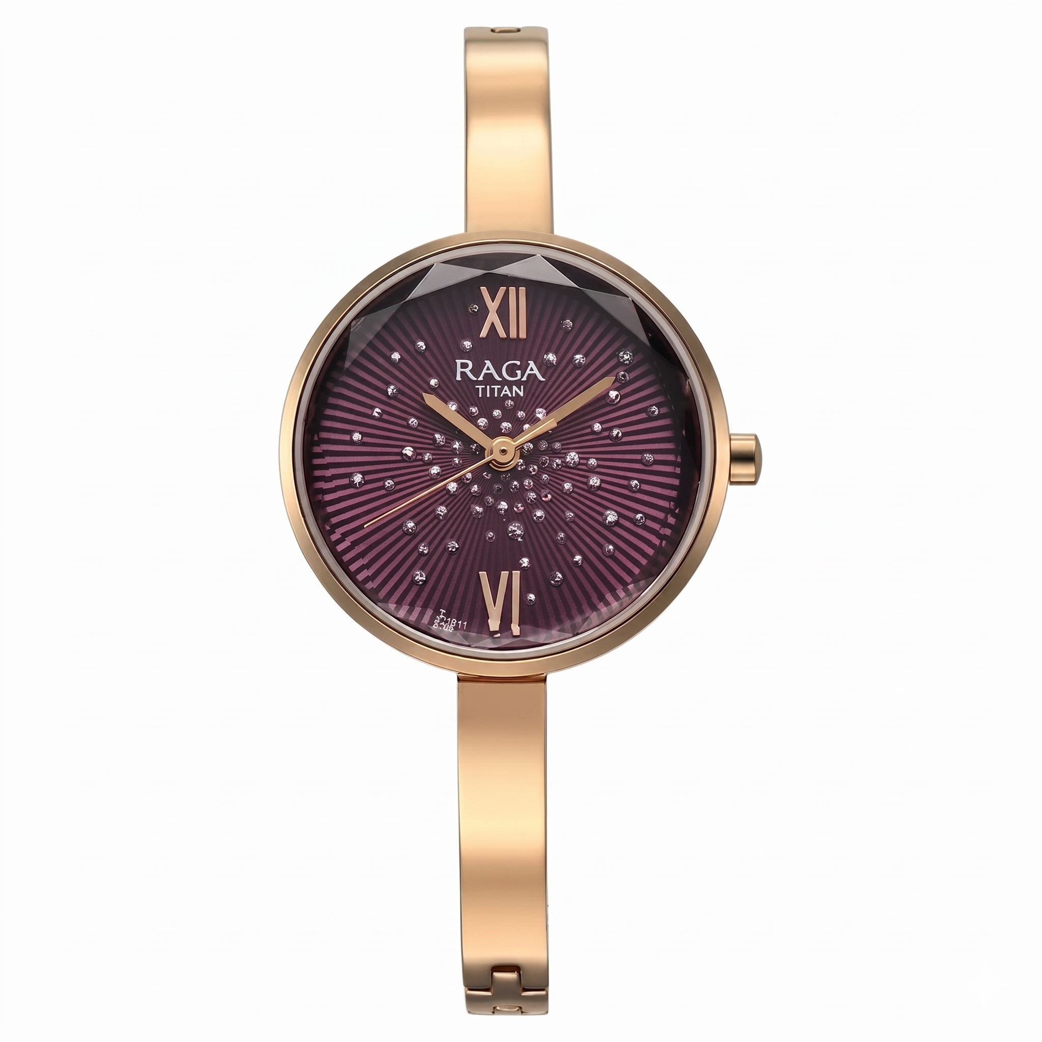 Titan 95271WM01 | Titan Raga Showstopper Quartz Analog Purple Dial Metal Strap Watch for Women