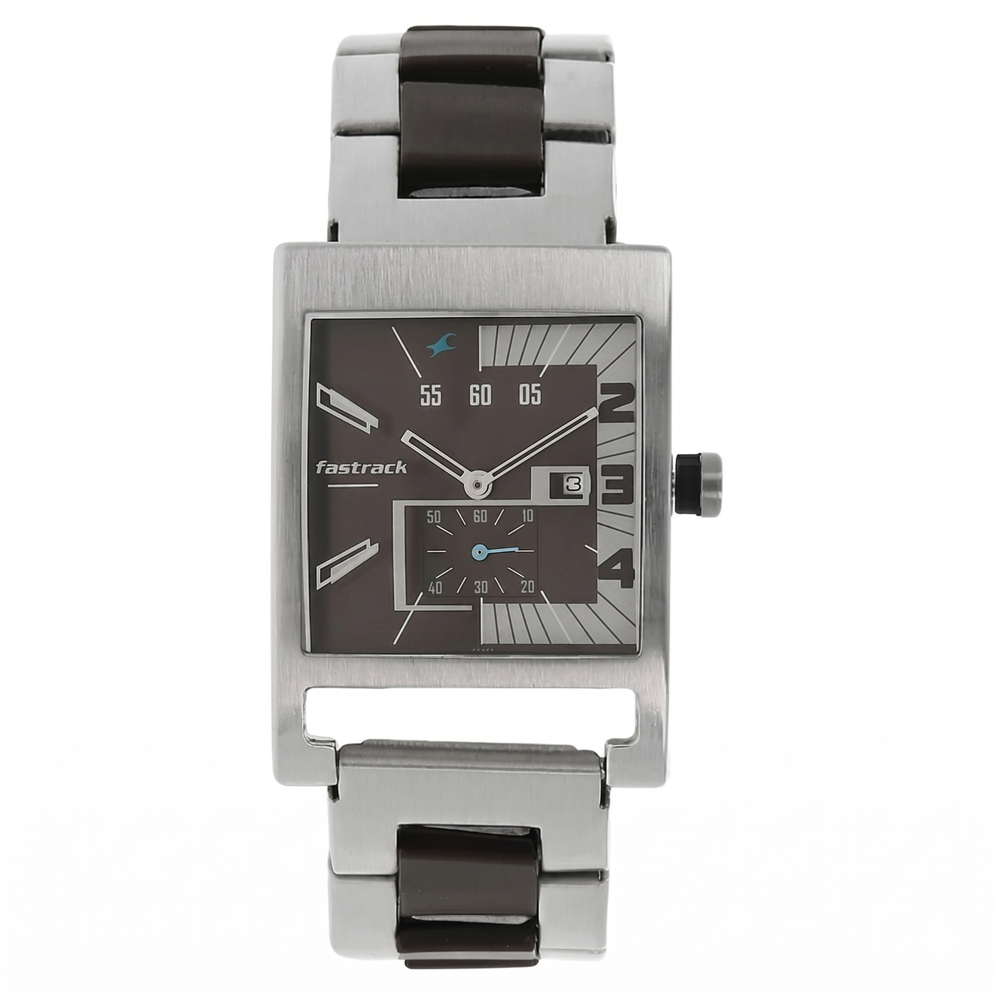 Fastrack NJ1478SM02 | Fastrack Quartz Analog Brown Dial Stainless Steel Strap Watch for Guys