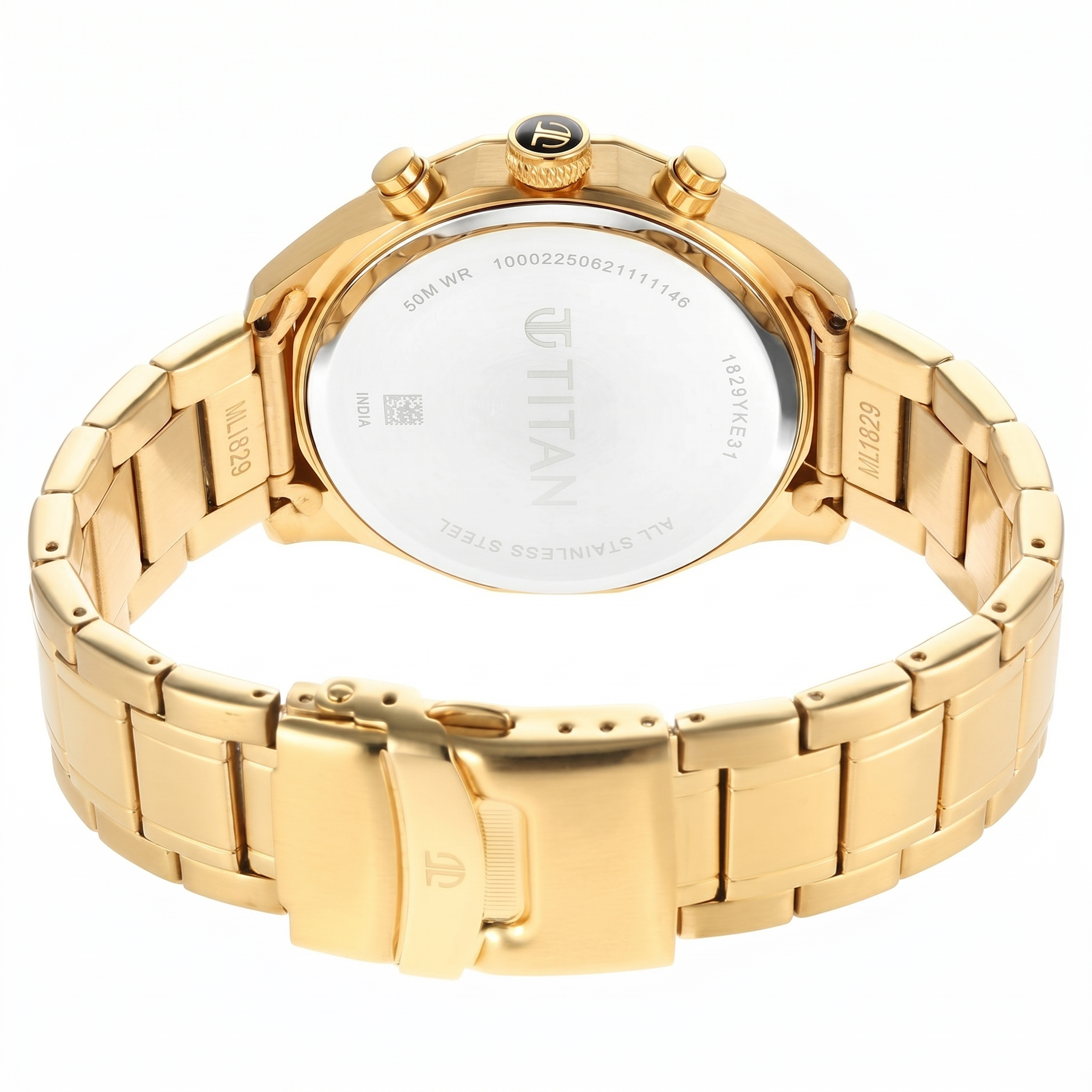 Titan 1829YM01 | Titan Regalia Opulent Silver Dial Quartz Multifunction Stainless Steel Strap watch for Men