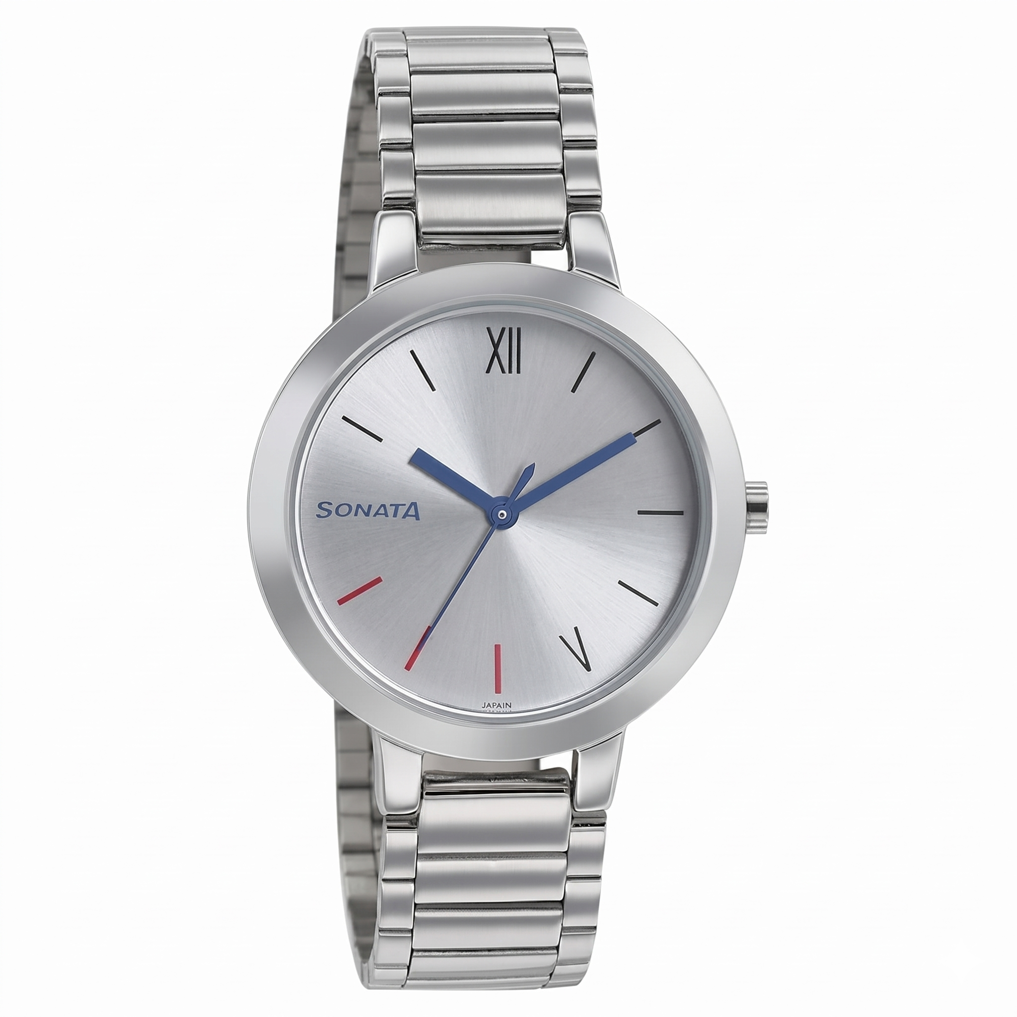 Sonata 8141SM04 | Sonata Quartz Analog Silver Dial Stainless Steel Strap Watch for Women