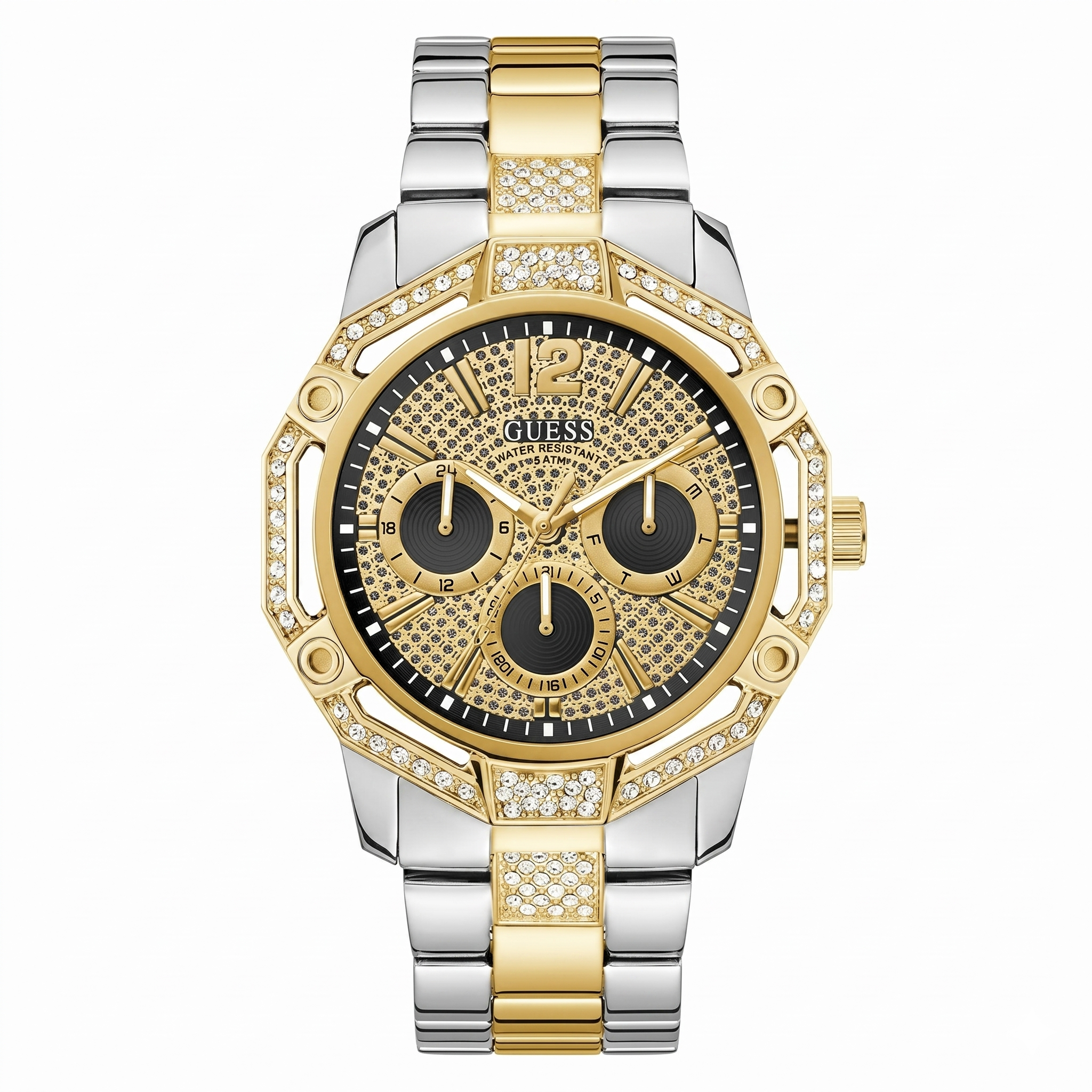 Guess GW0990G4 | Gt Regal Men Quartz Black Dial Analog Stainless Steel