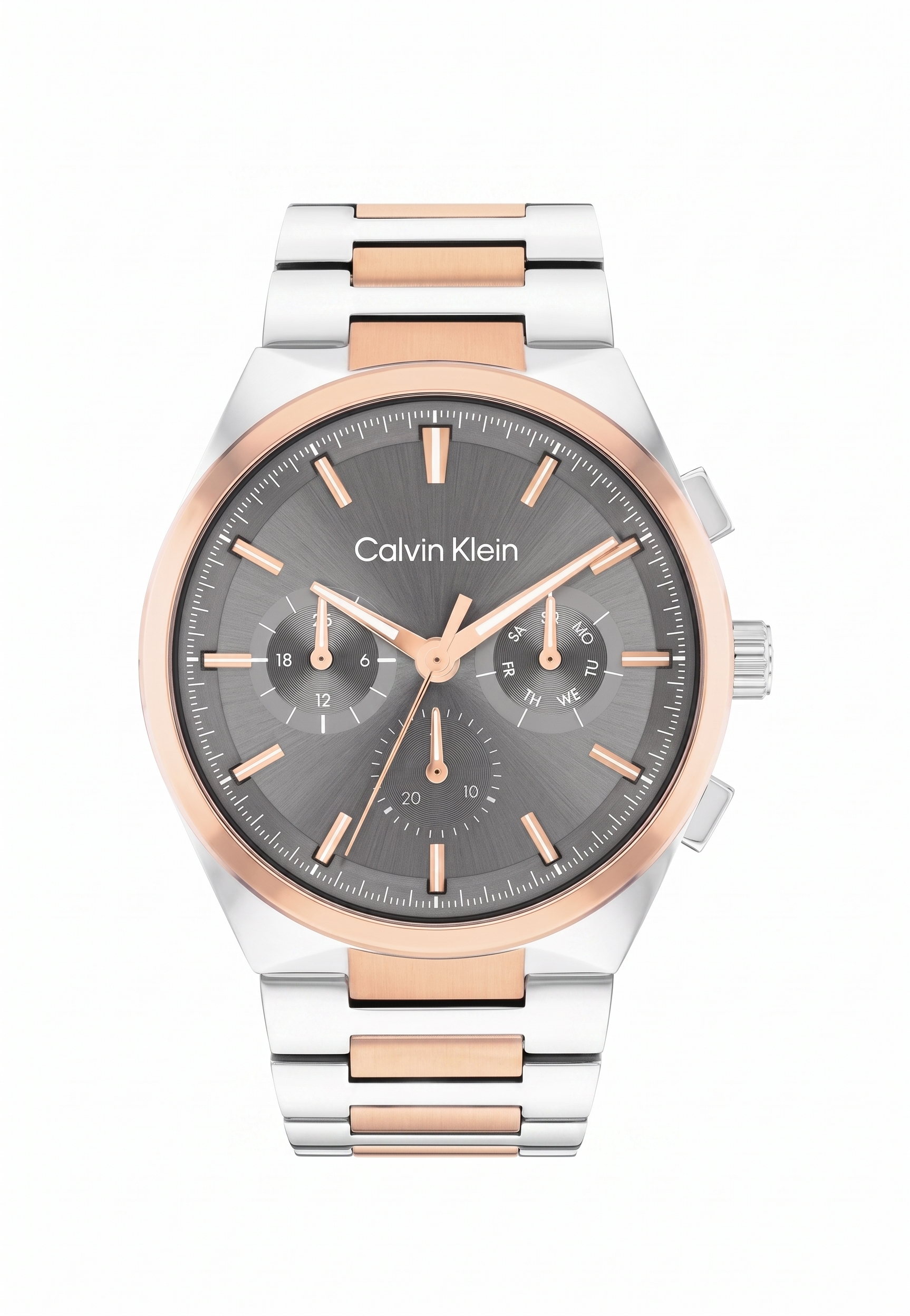 Calvin Klein 25200536 | Distinguish Men Quartz Grey Dial Multi-Function Stainless Steel Watch