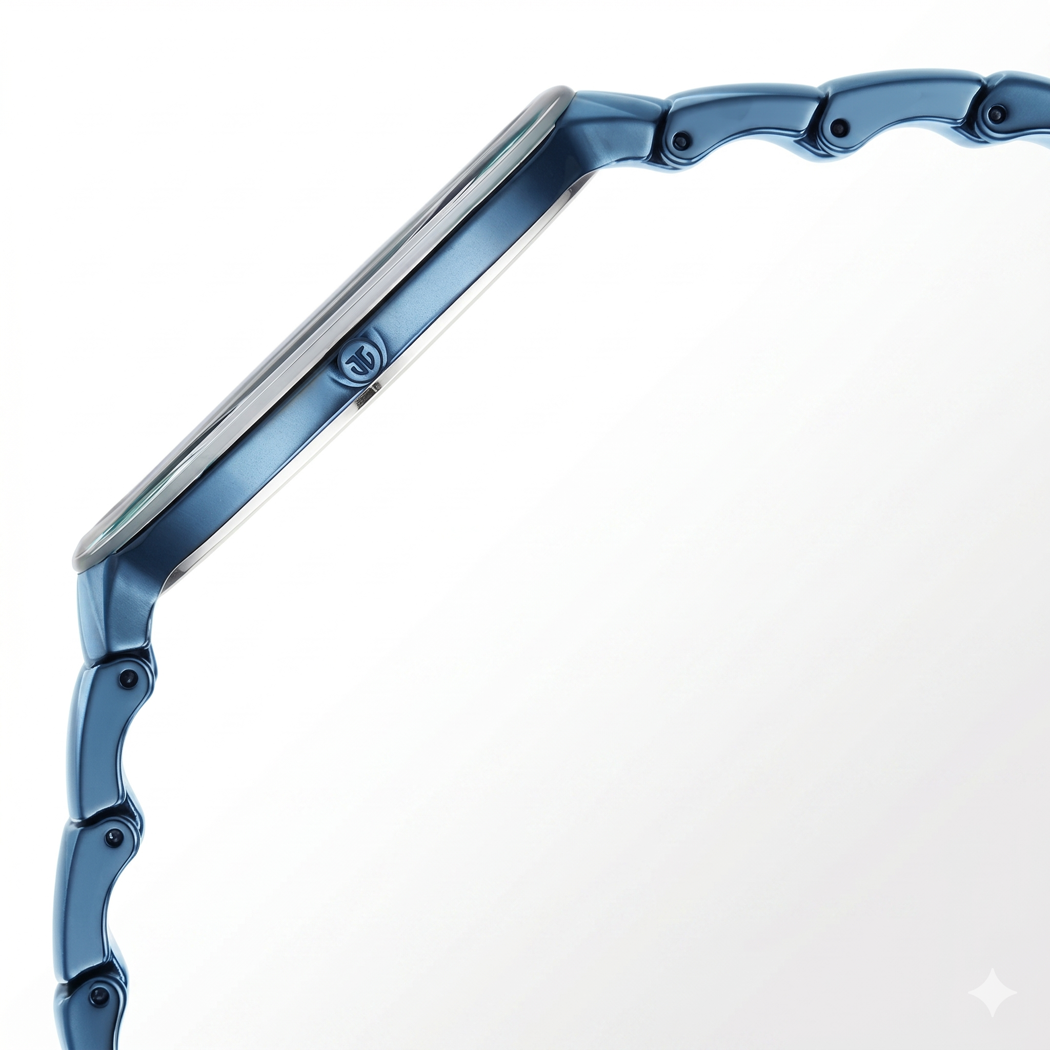 Titan 1841QC04 | Titan Edge Squircle Quartz in Atlantic Blue with Glossy Ceramic Unisex Watch