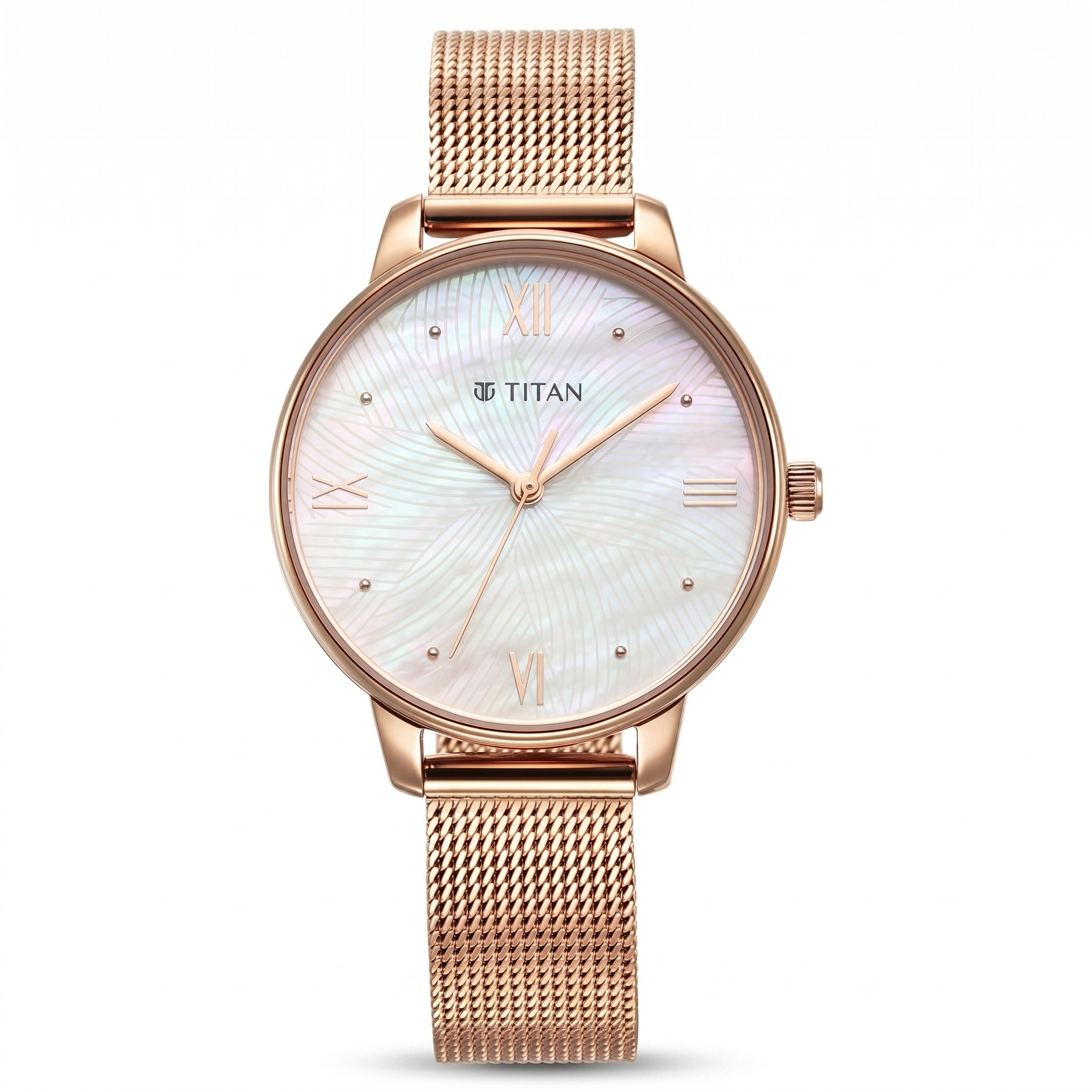 Titan 95238WM01 | Titan Purple Style Up Quartz Analog Mother Of Pearl Dial Stainless Steel Strap Watch for Women