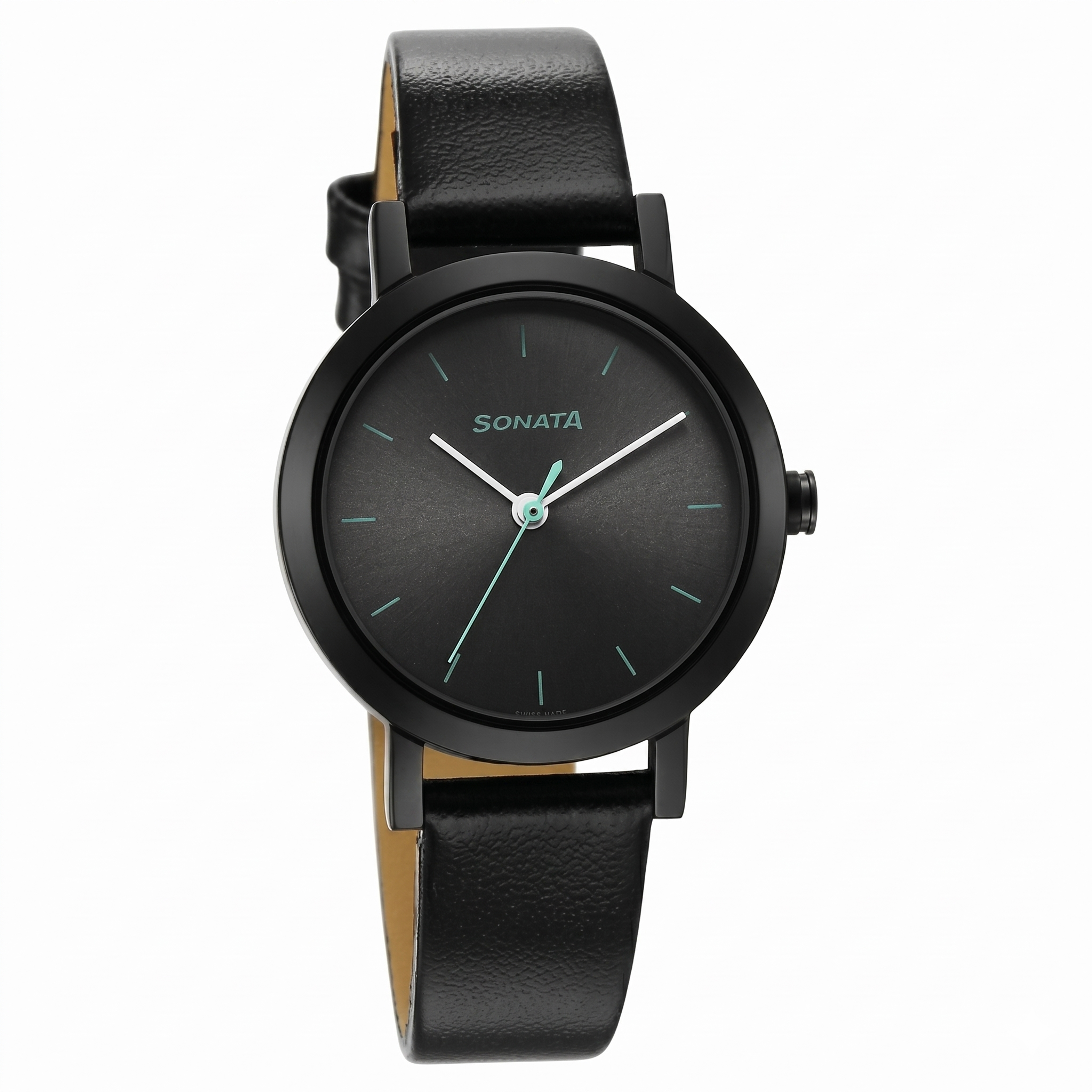 Sonata NS8174NL02 | Sonata Essentials Grey Dial Leather Strap Watch for Women