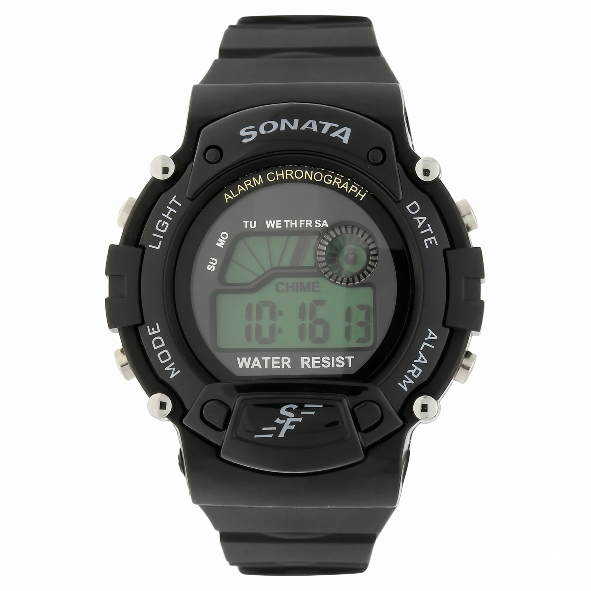 Sonata NS7982PP03 | SF Digital Round Dial Plastic Strap Watch For Men