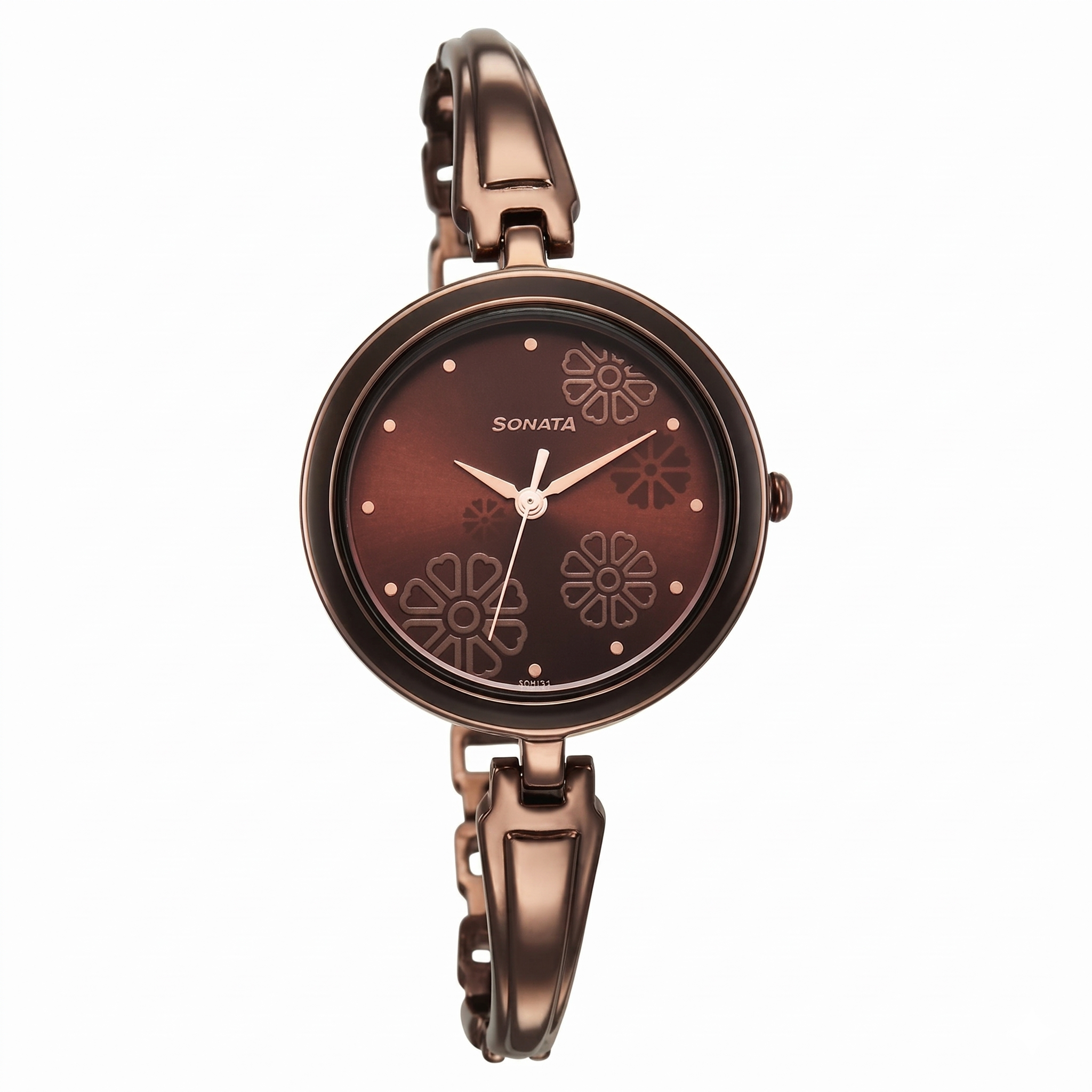 Sonata 8166QM01 | Sonata Utsav Brown Dial Watch for Women