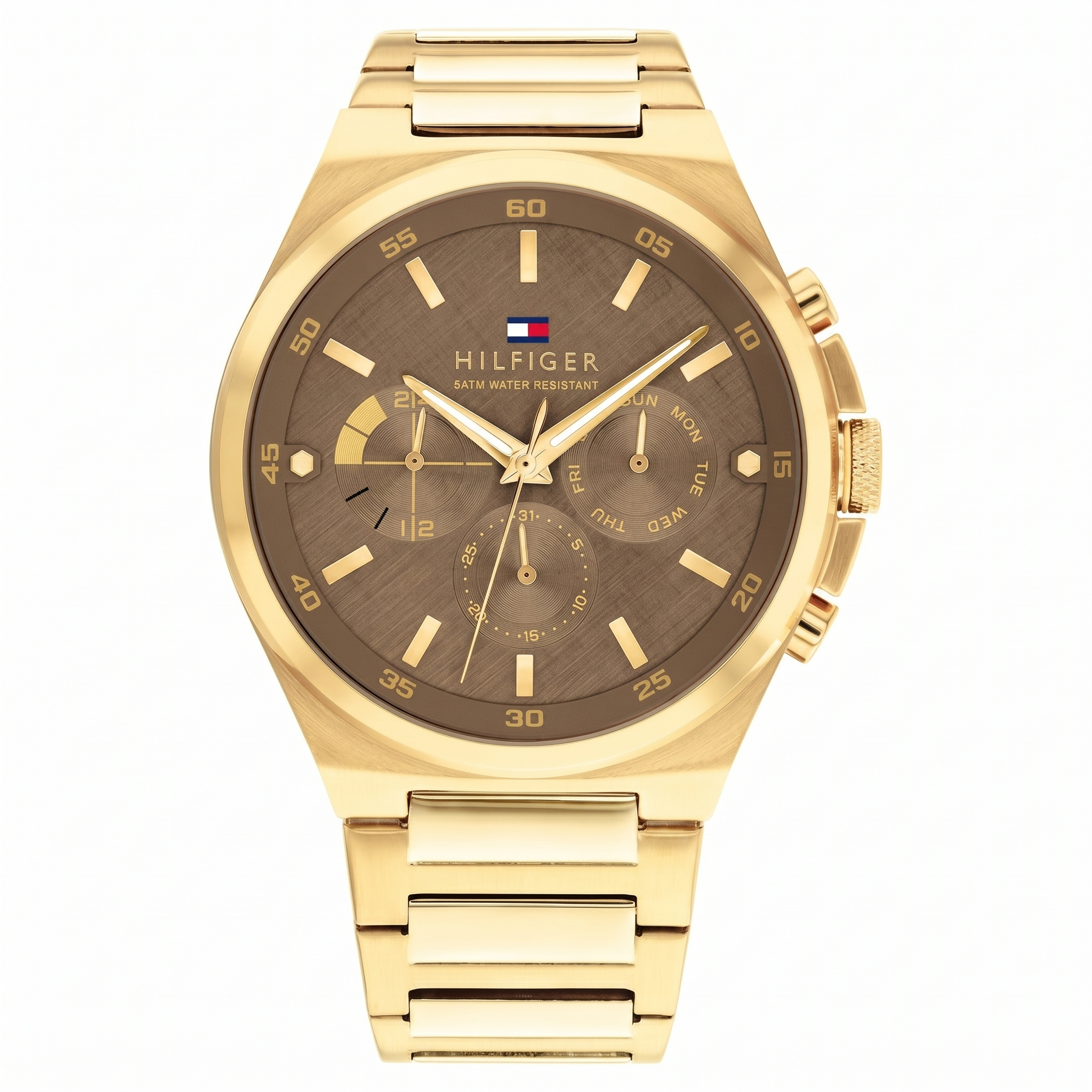 Tommy Hilfiger TH1792090 | Tommy Hilfiger Quartz Multifunction Brown dial Stainless Steel Strap Watch for Men