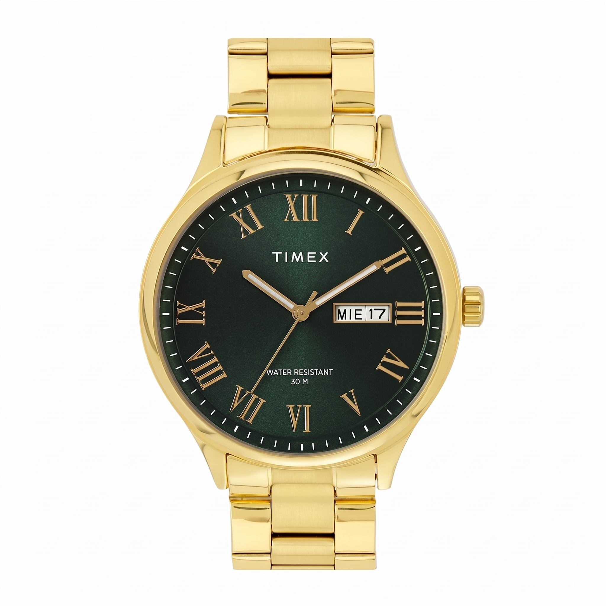 Timex TWEG18446 | TIMEX Green Round Dial Analog Men's Watch