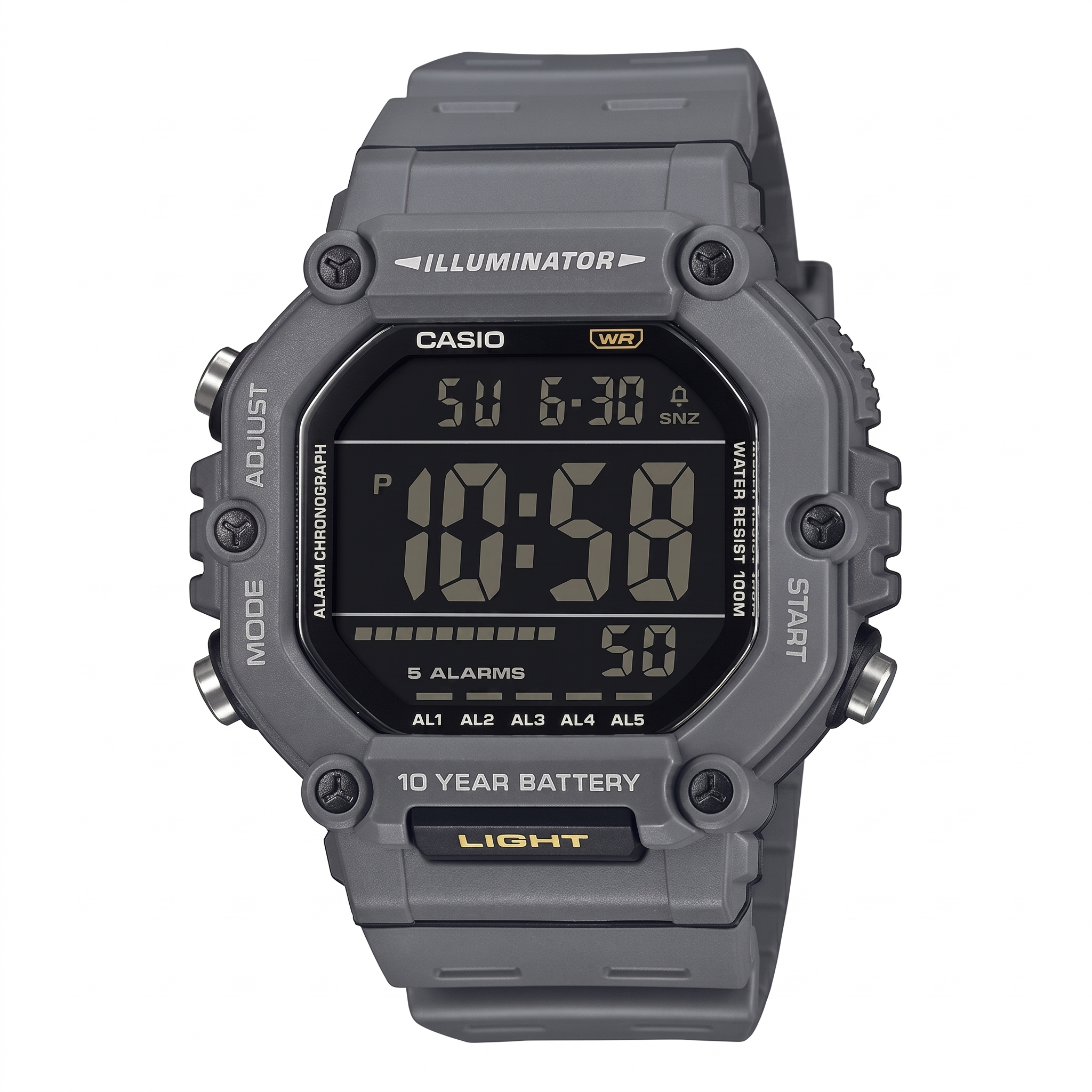 Casio D387 | Casio Youth AE-1600H-8BVDF Digital Grey Dial Men
