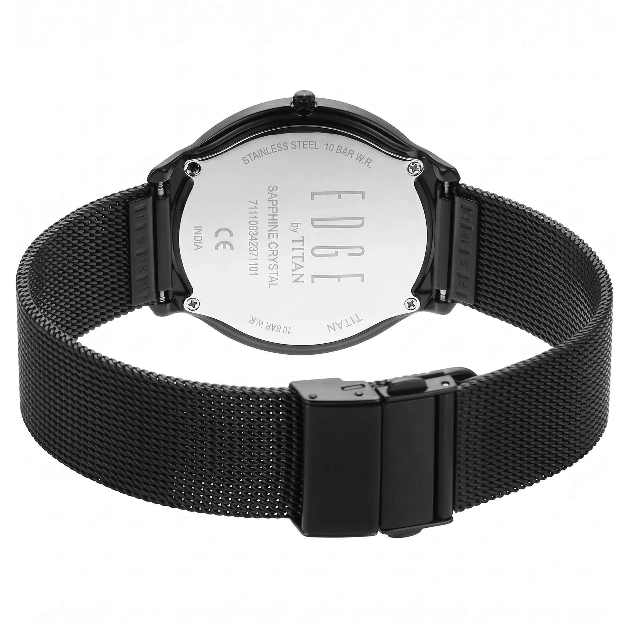Titan 1843NM01 | Titan Edge Slim Leather Strap Beige Dial Analog Watch for Men